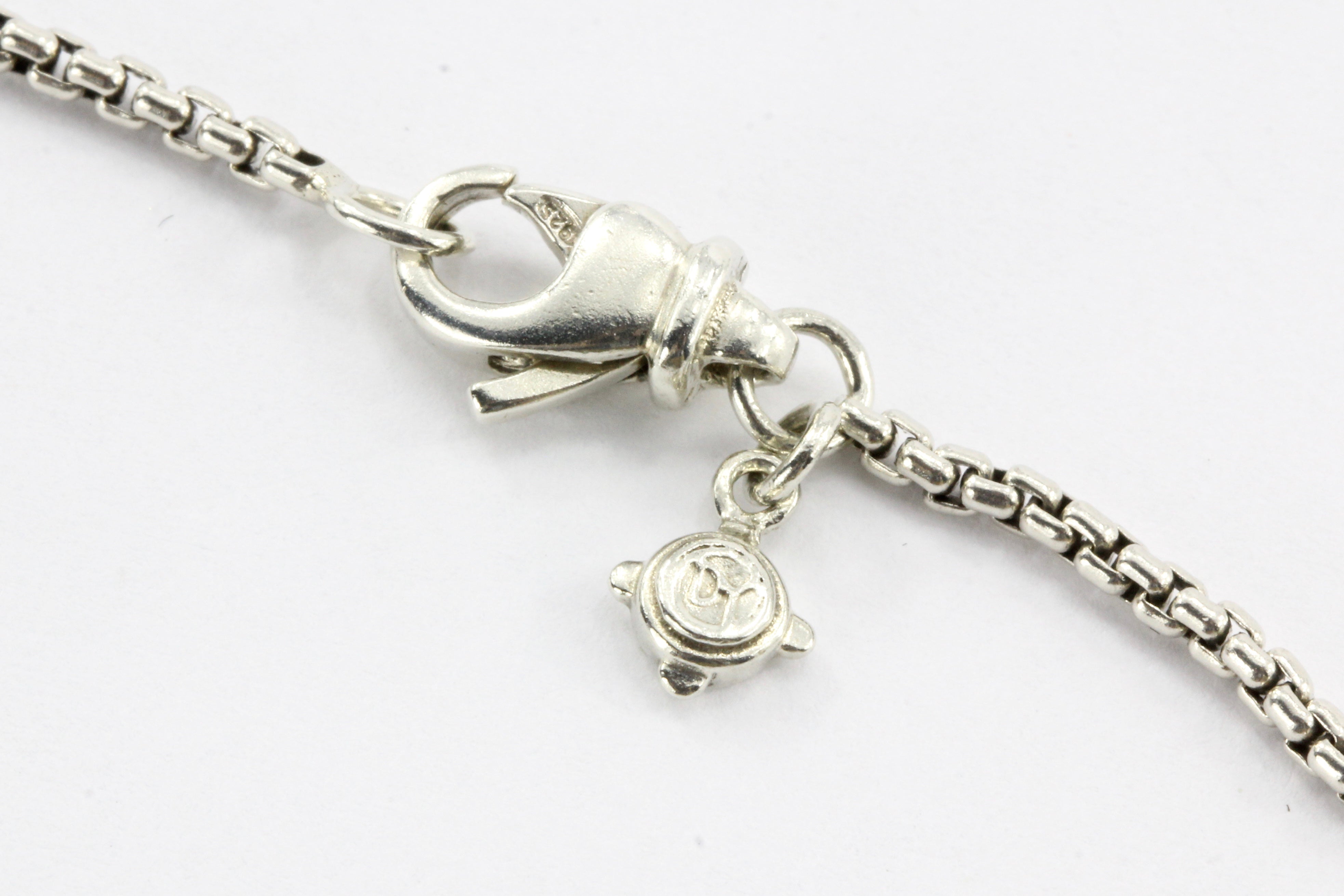 David Yurman Sterling Silver Diamond Lariat Knot Necklace - Queen May
