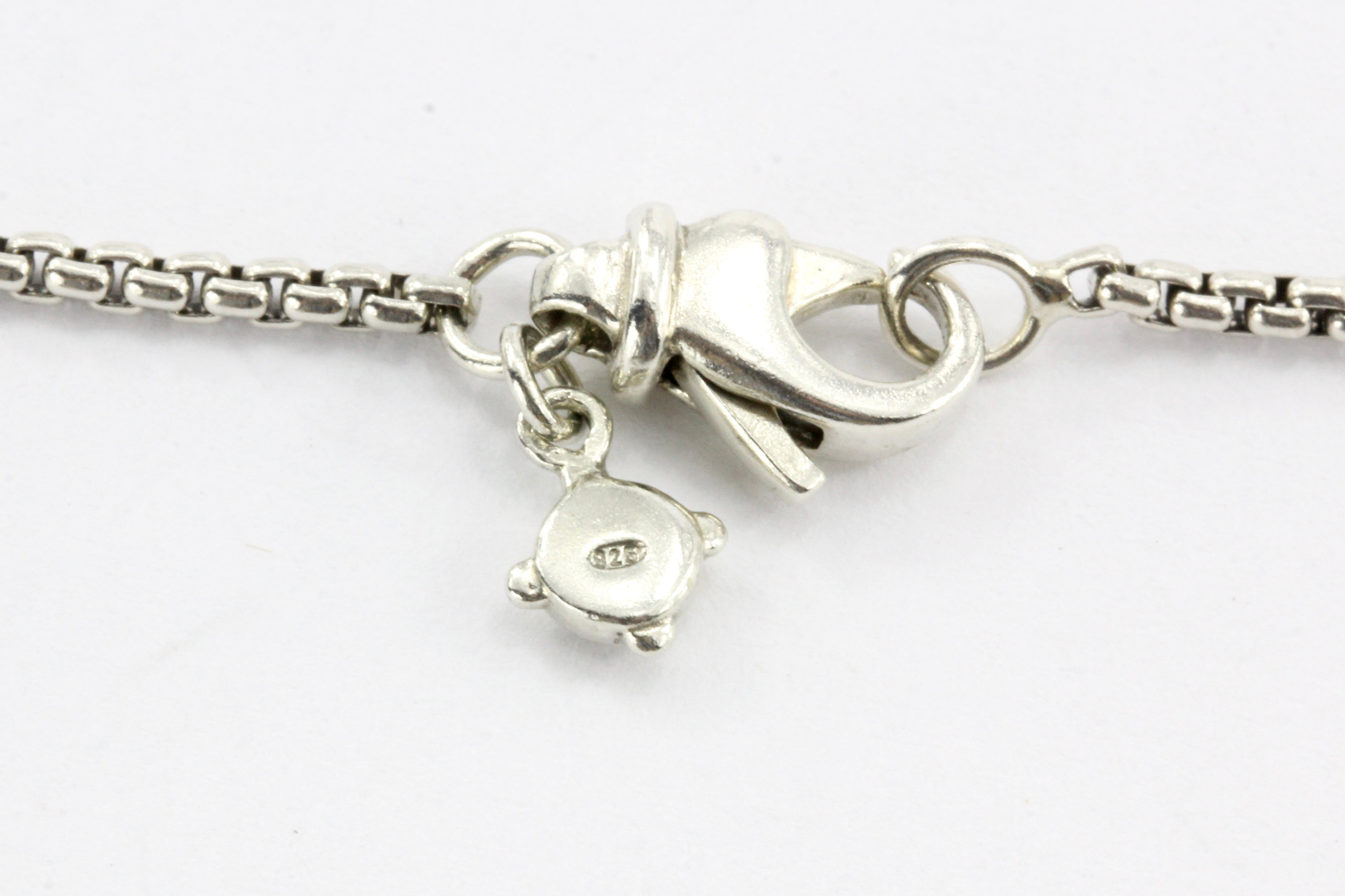 David Yurman Sterling Silver Diamond Lariat Knot Necklace - Queen May