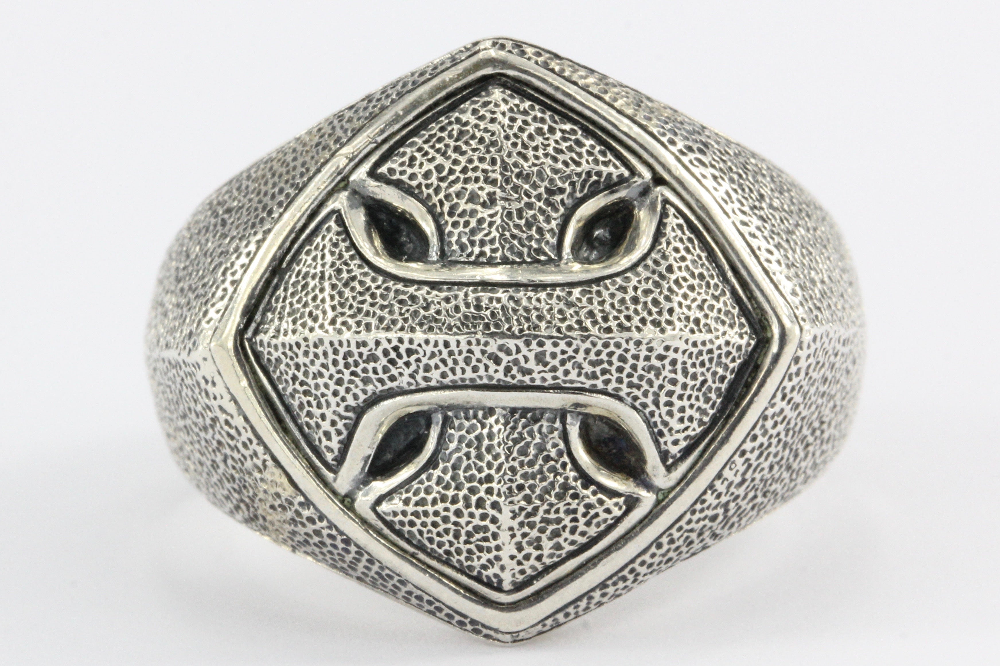 David Yurman Armory Signet Ring Sterling Silver Size 10 - Queen May