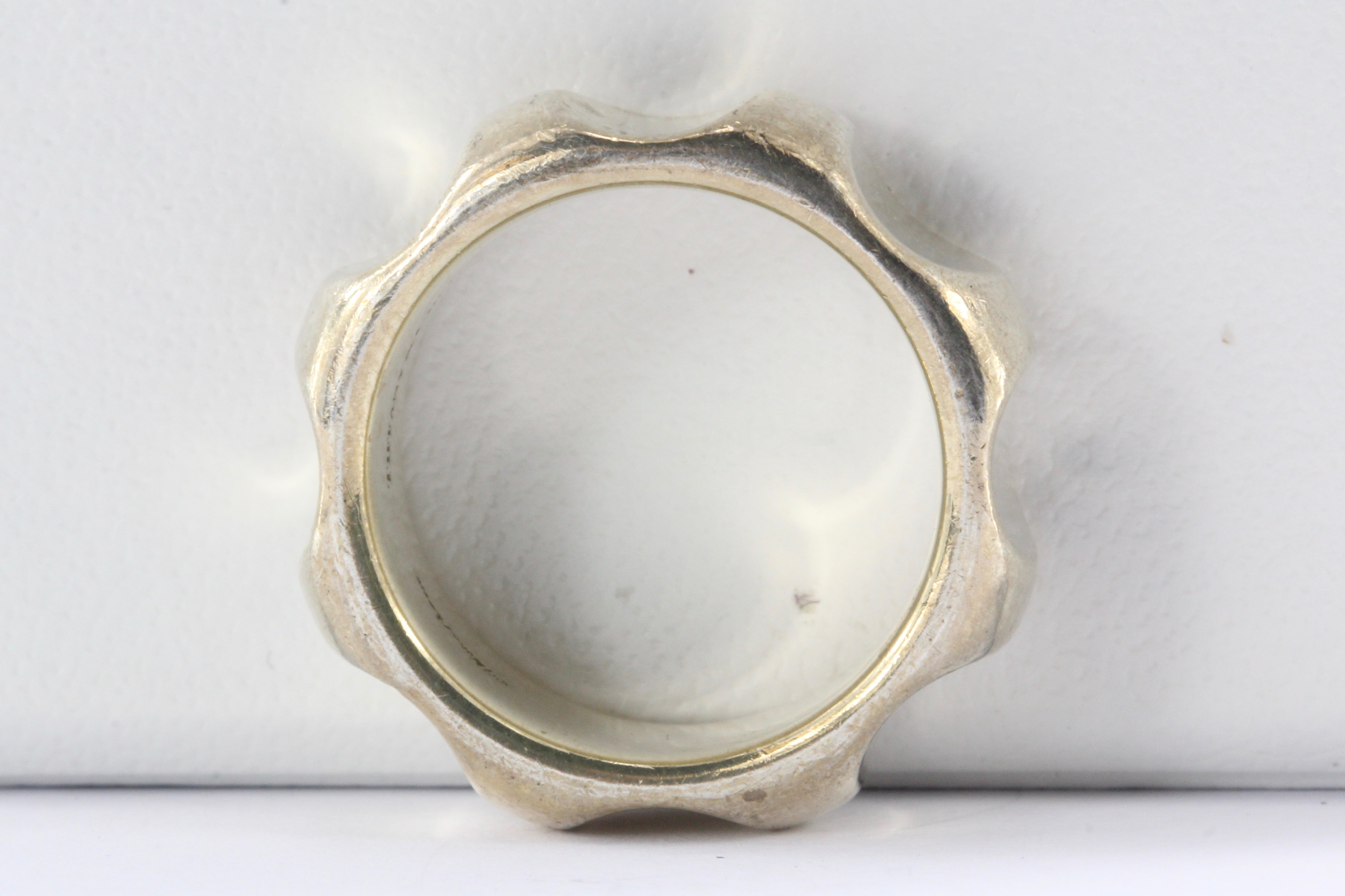 Tiffany & Co Paloma Picasso Sterling Silver True Love Groove Ring Band Size 6.5 - Queen May