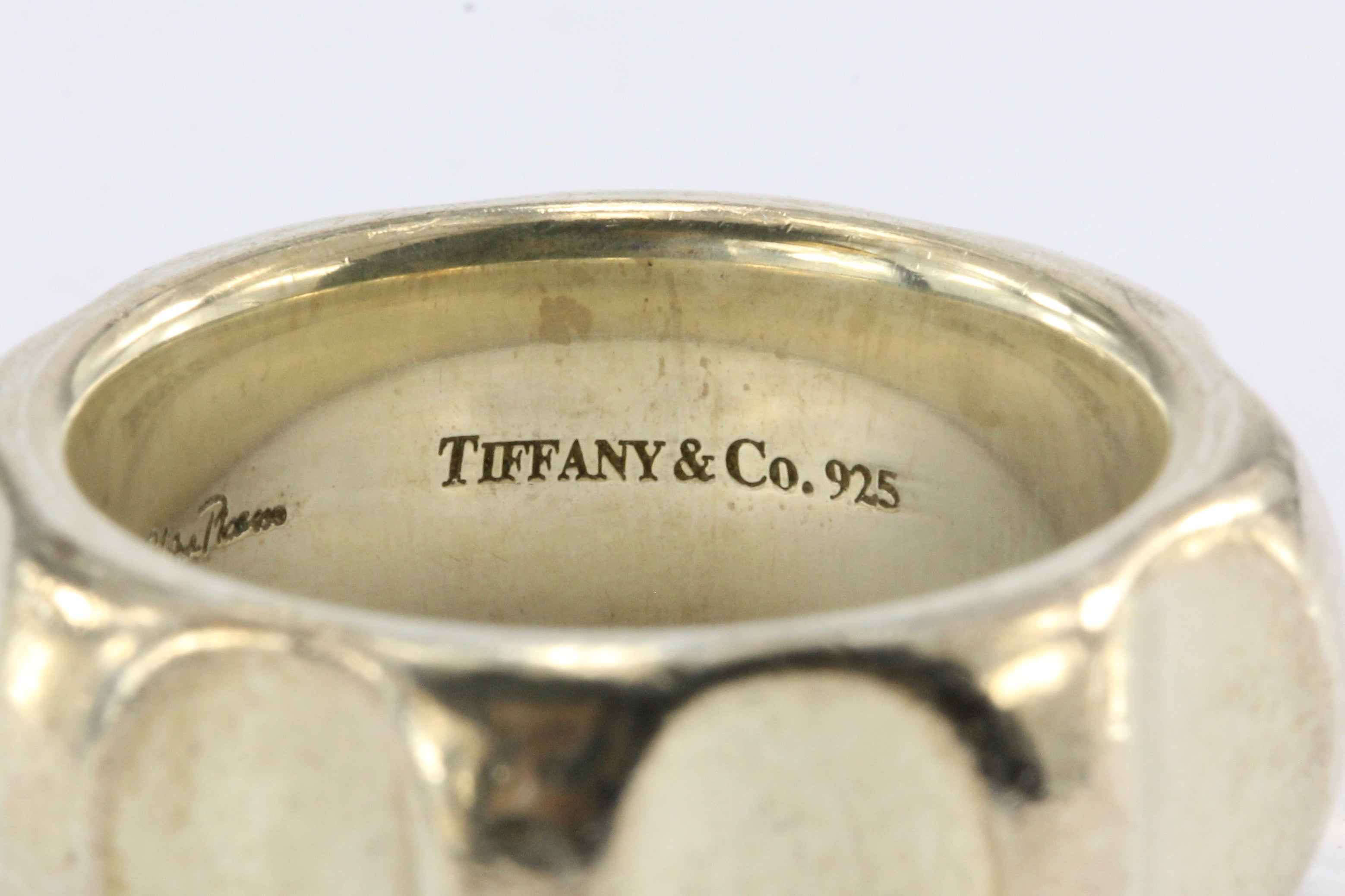 Tiffany & Co Paloma Picasso Sterling Silver True Love Groove Ring Band Size 6.5 - Queen May