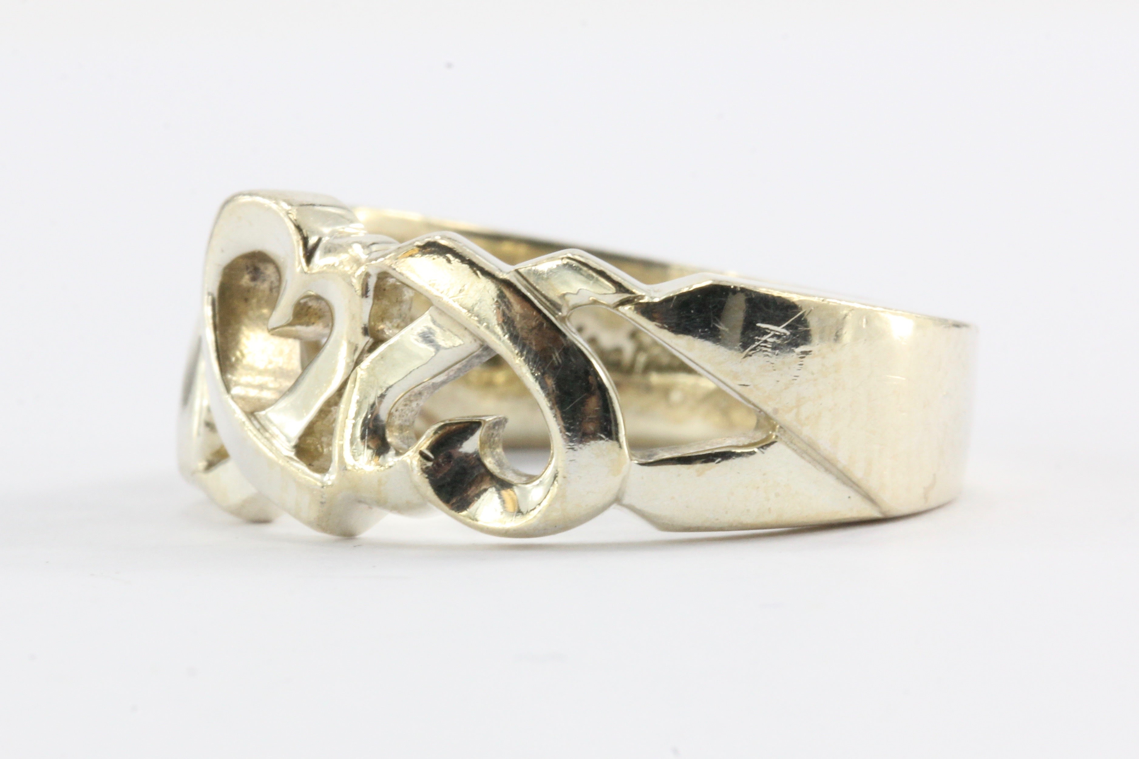 Tiffany & Co Sterling Silver Paloma Picasso Loving Heart Ring Band Size 6.5 - Queen May