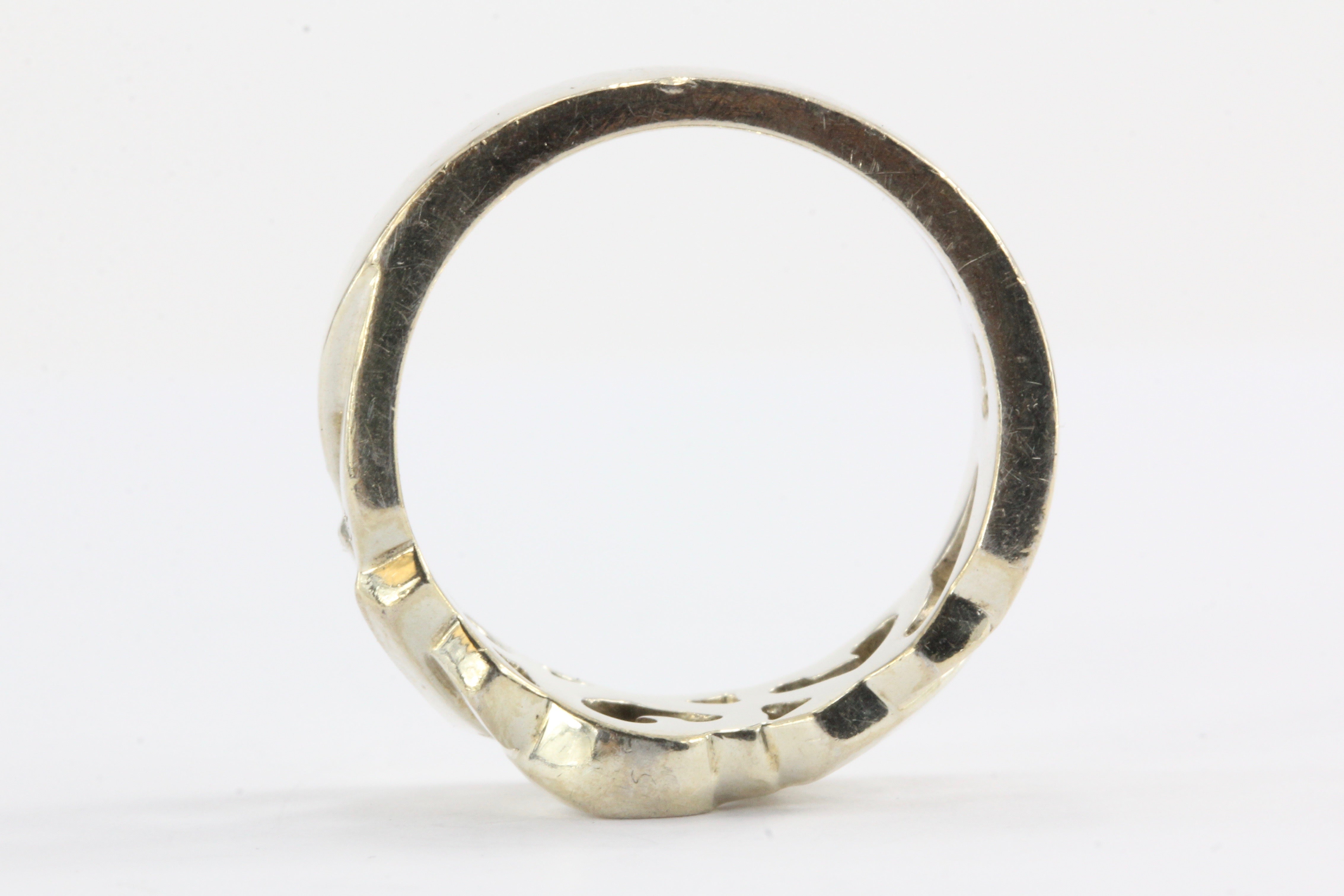 Tiffany & Co Sterling Silver Paloma Picasso Loving Heart Ring Band Size 6.5 - Queen May