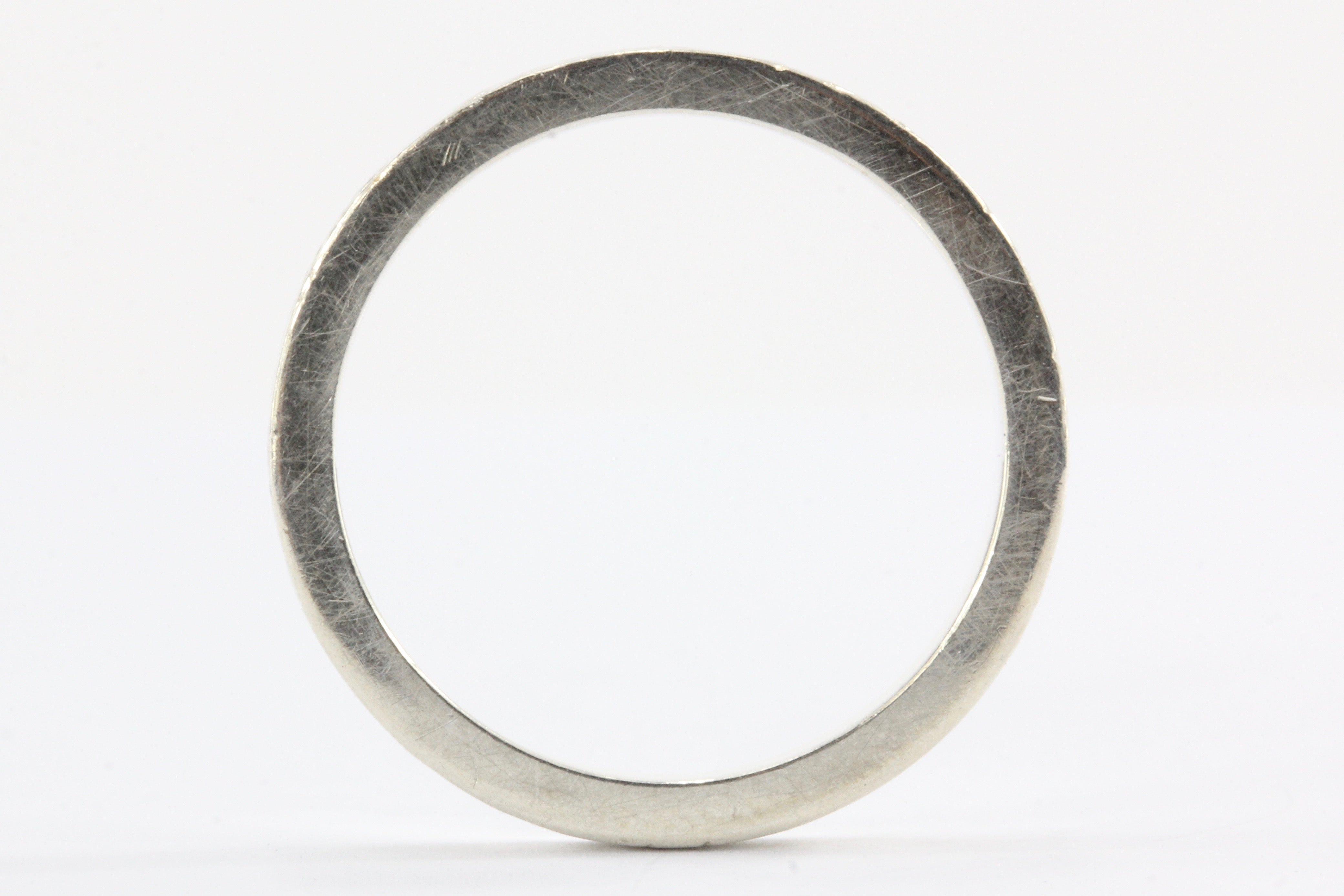 Tiffany & Co Sterling Silver 5th Ave Band Ring Size 7.75 - Queen May