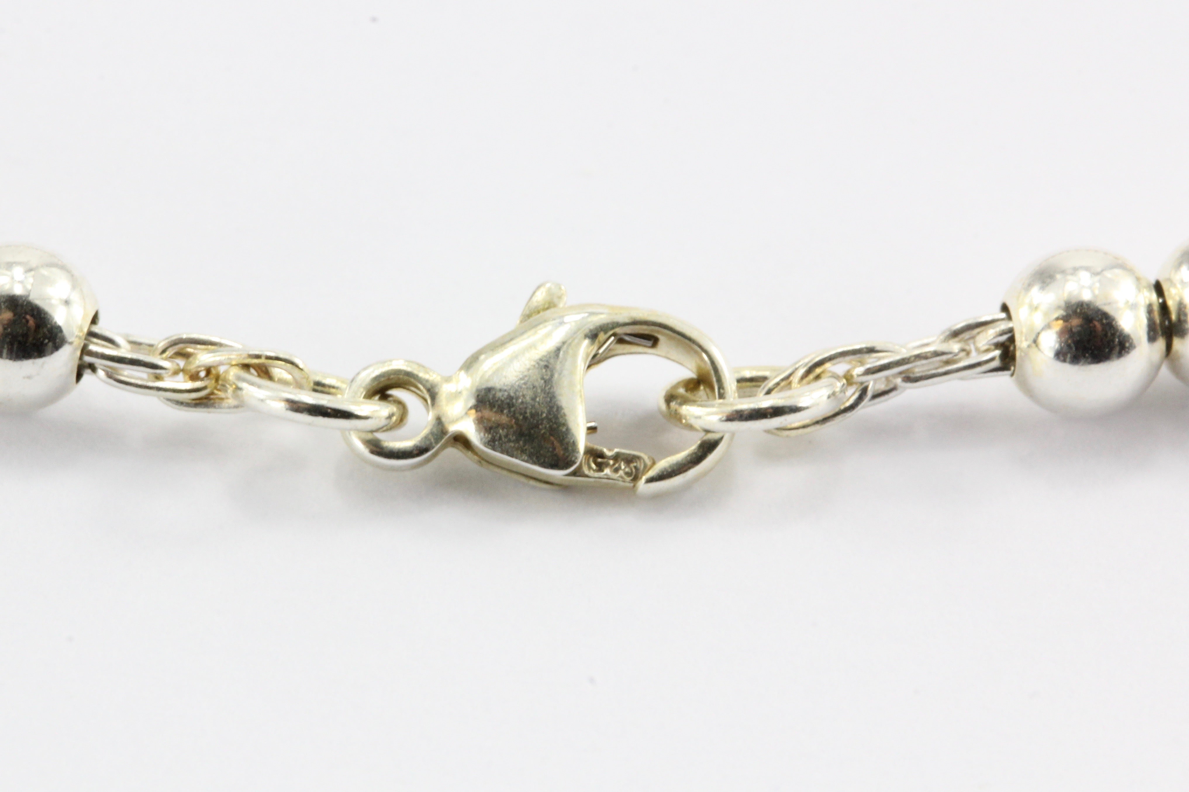 Tiffany & Co Please Return To Small Ball Bead Sterling Silver Bracelet - Queen May