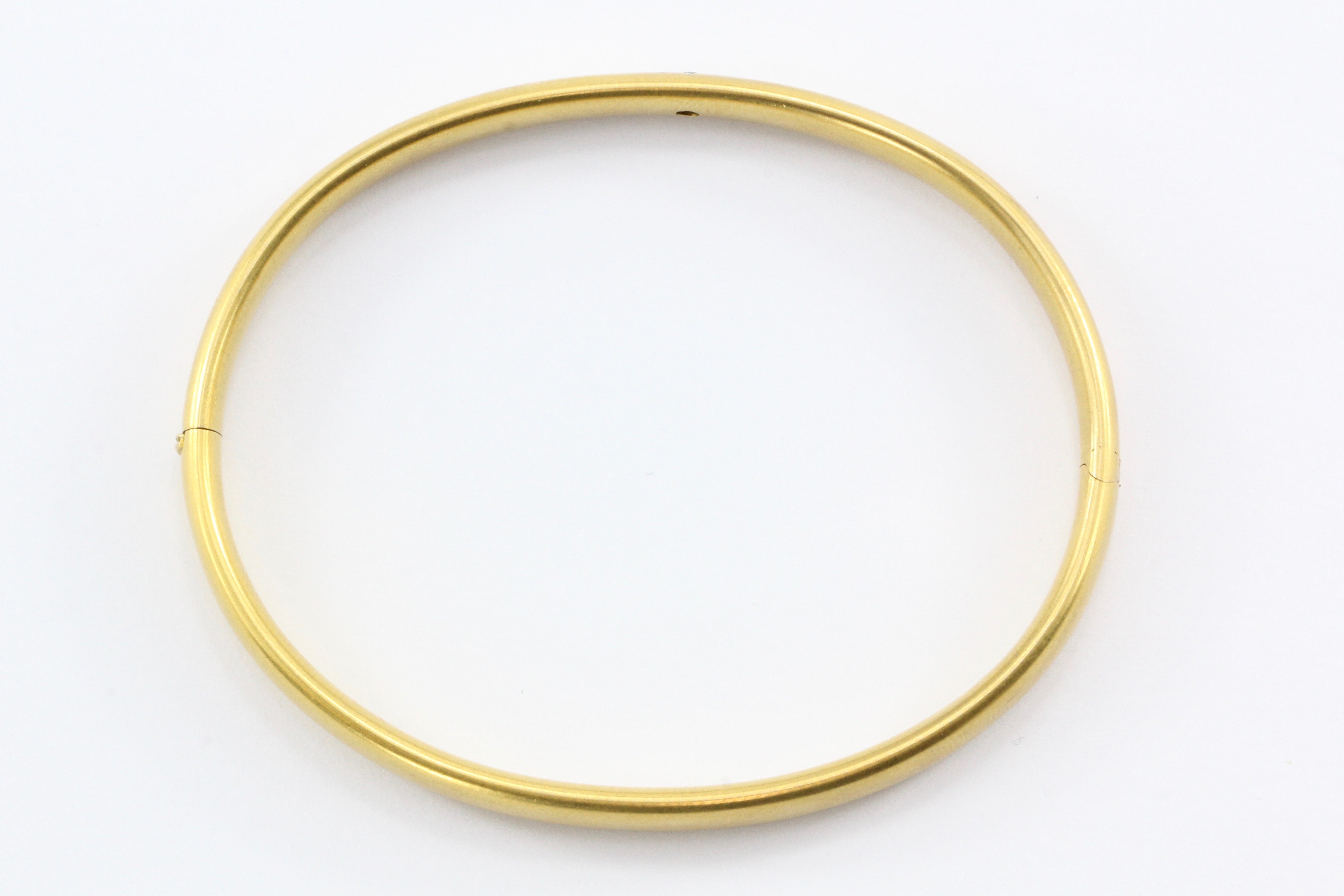 Victorian 10K Gold Old Mine Diamond Star Burst Bangle Bracelet c.1890 - Queen May