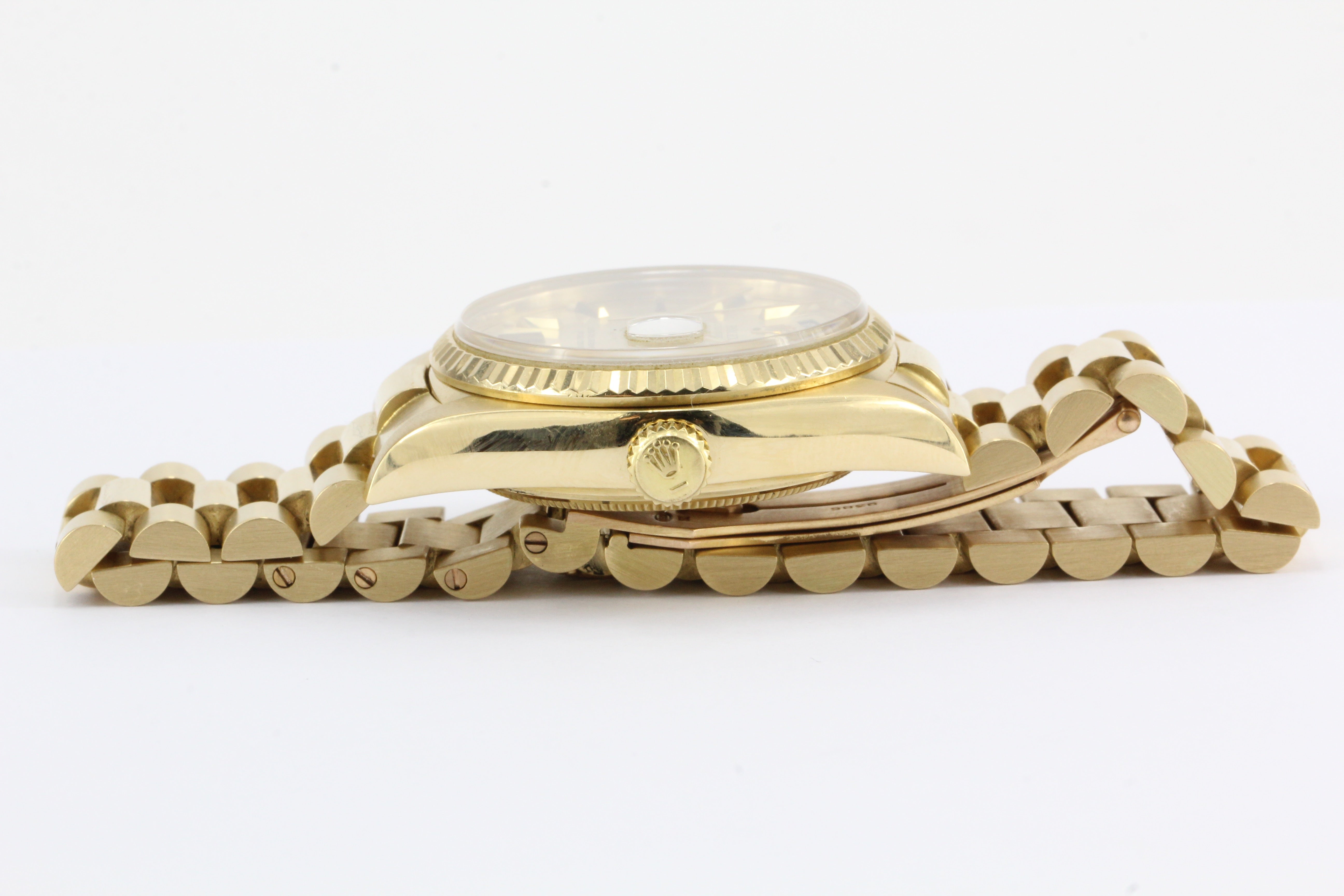 Rolex President 18k Gold Day Date Reference 18038 - Queen May