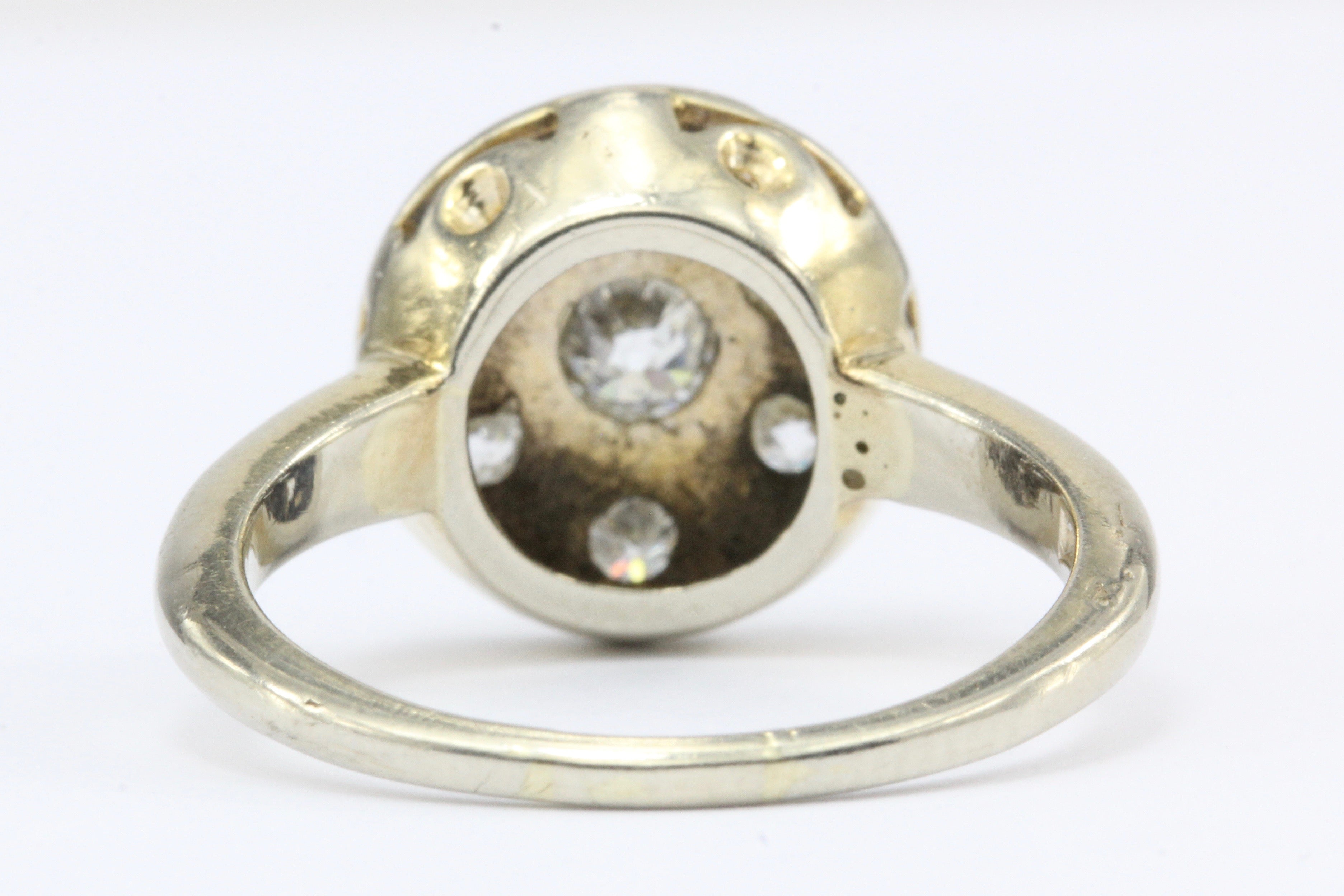 Art Deco 14K Gold Old European Cut Diamond Engagement Ring c. 1920's - Queen May