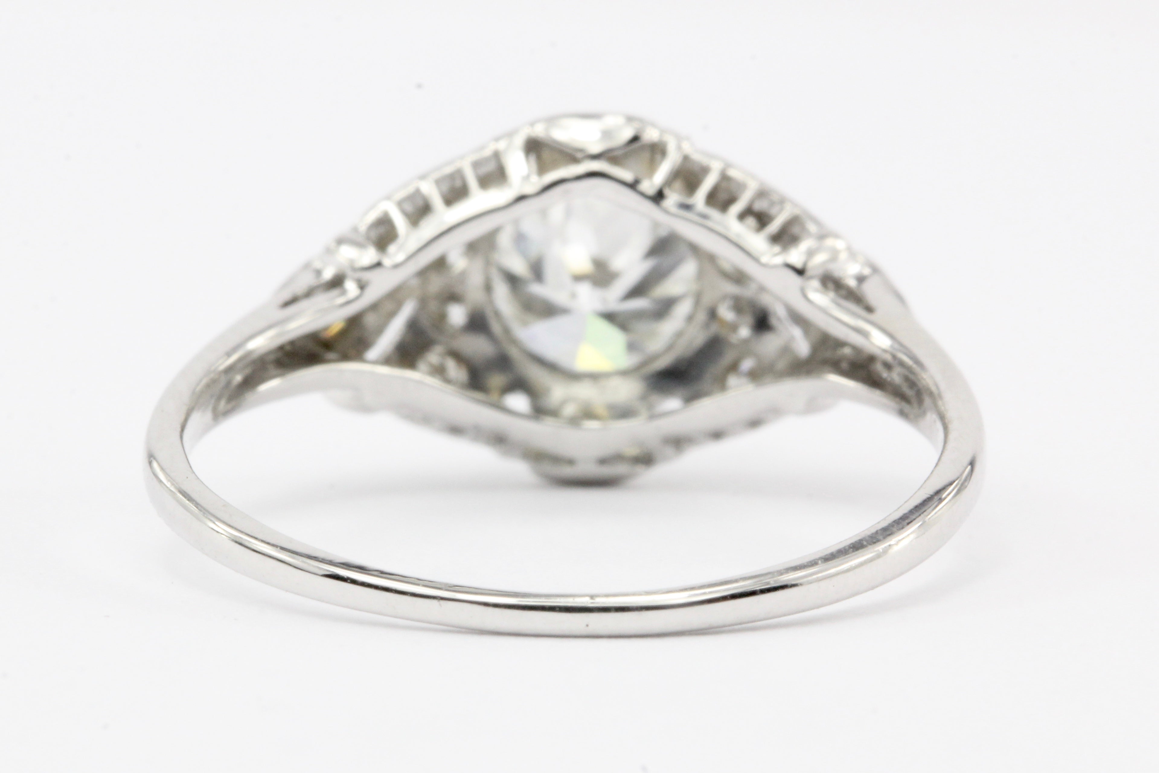 Platinum Art Deco Old European Cut Diamond Engagement Ring c.1920's - Queen May