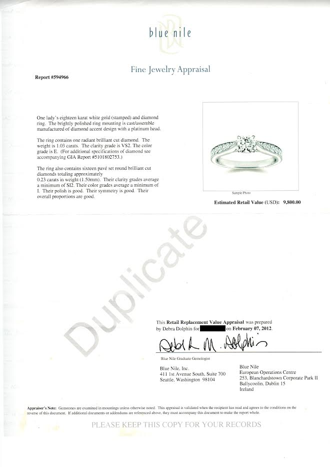 18K White Gold 1.03 Carat Radiant Cut Diamond Engagement Ring (1.26CTW) - Queen May