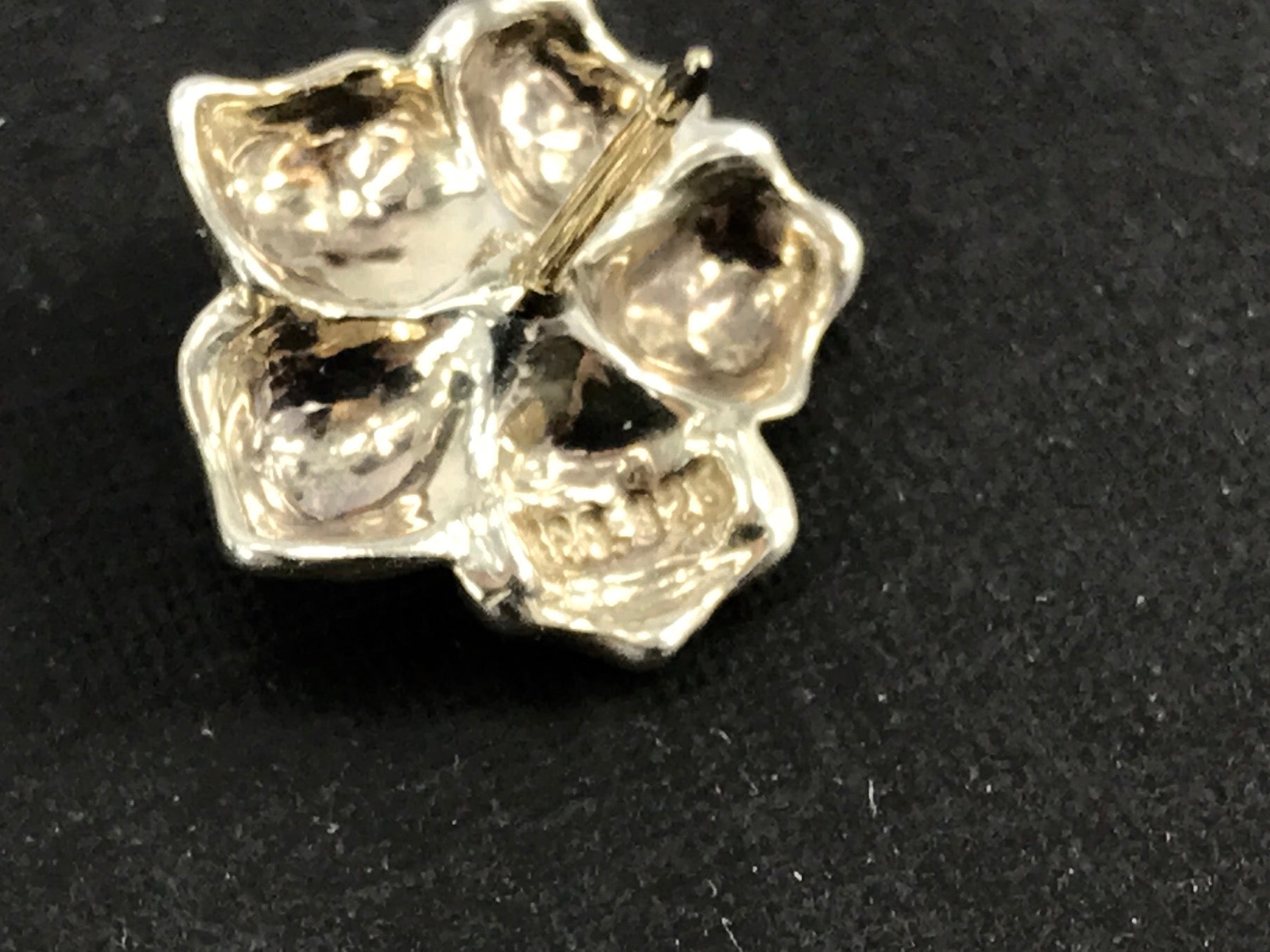 Tiffany & Co Sterling Silver & Pearl Flower Stud Earrings - Queen May