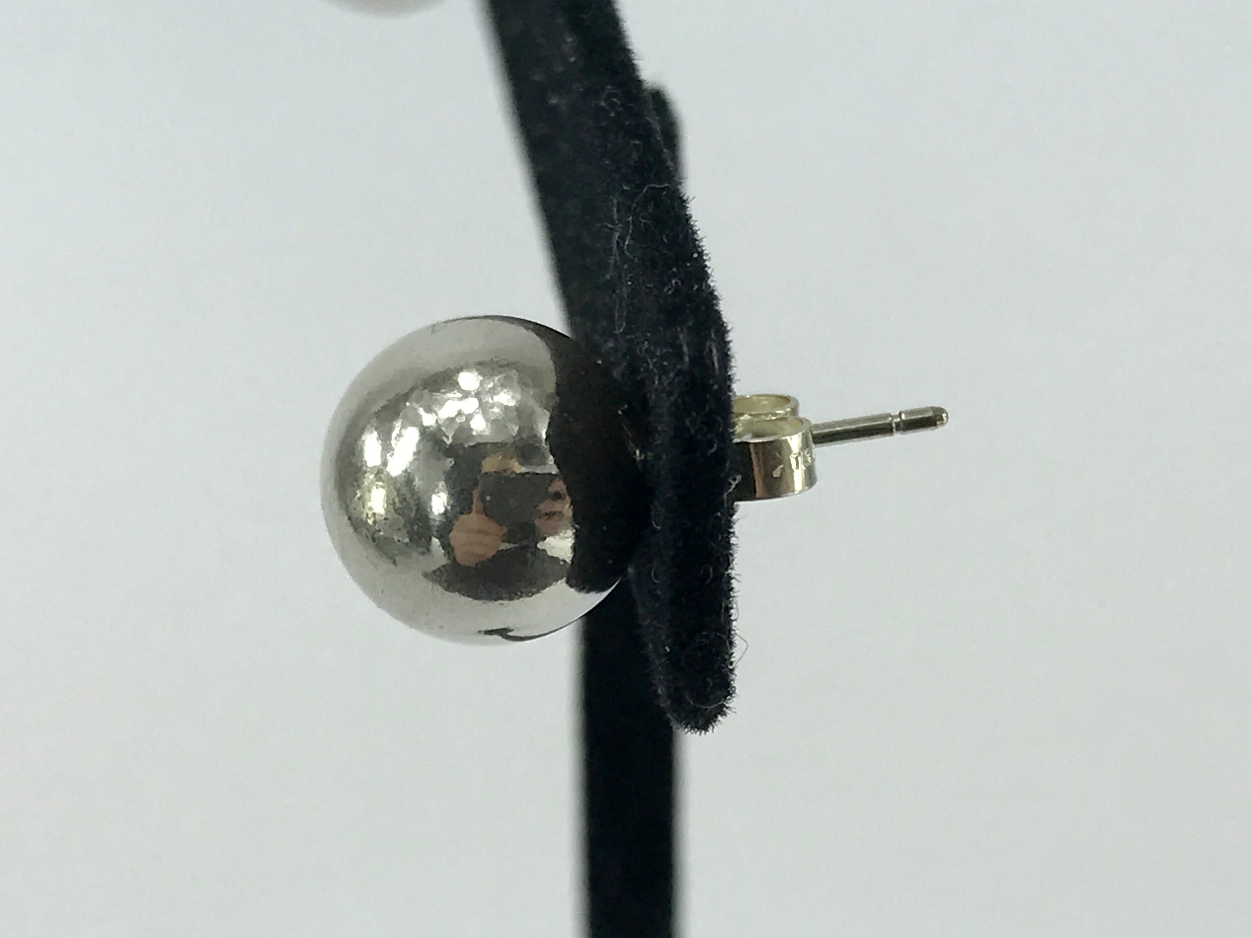 Tiffany & Co Sterling Silver 10mm Ball Bead Earring Studs - Queen May