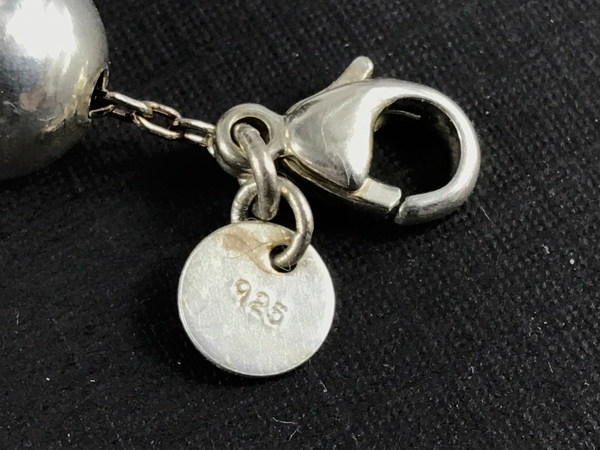 Tiffany & Co Sterling Silver 10mm Ball Bracelet 7.25" - Queen May