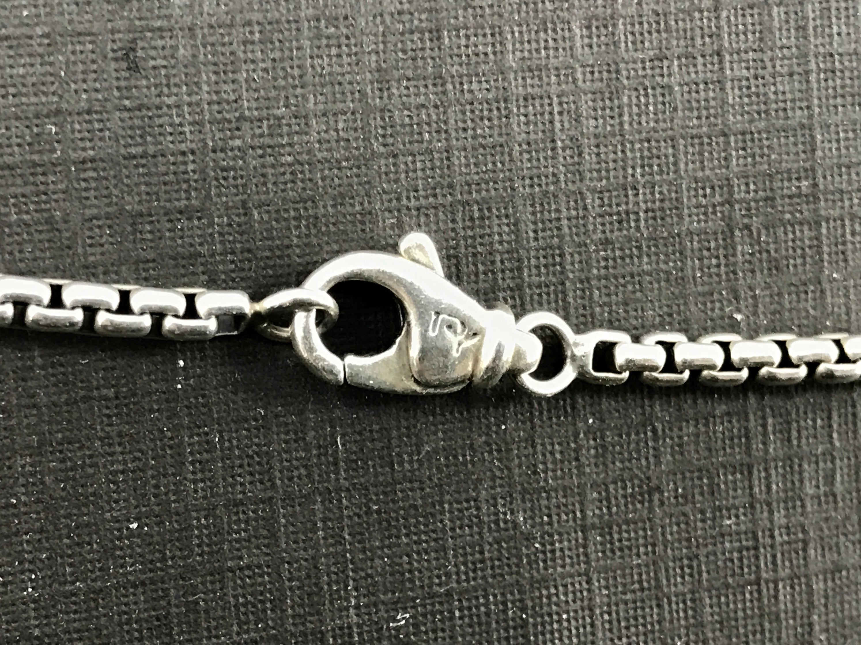 David Yurman Sterling Silver Chevron Cross Necklace - Queen May