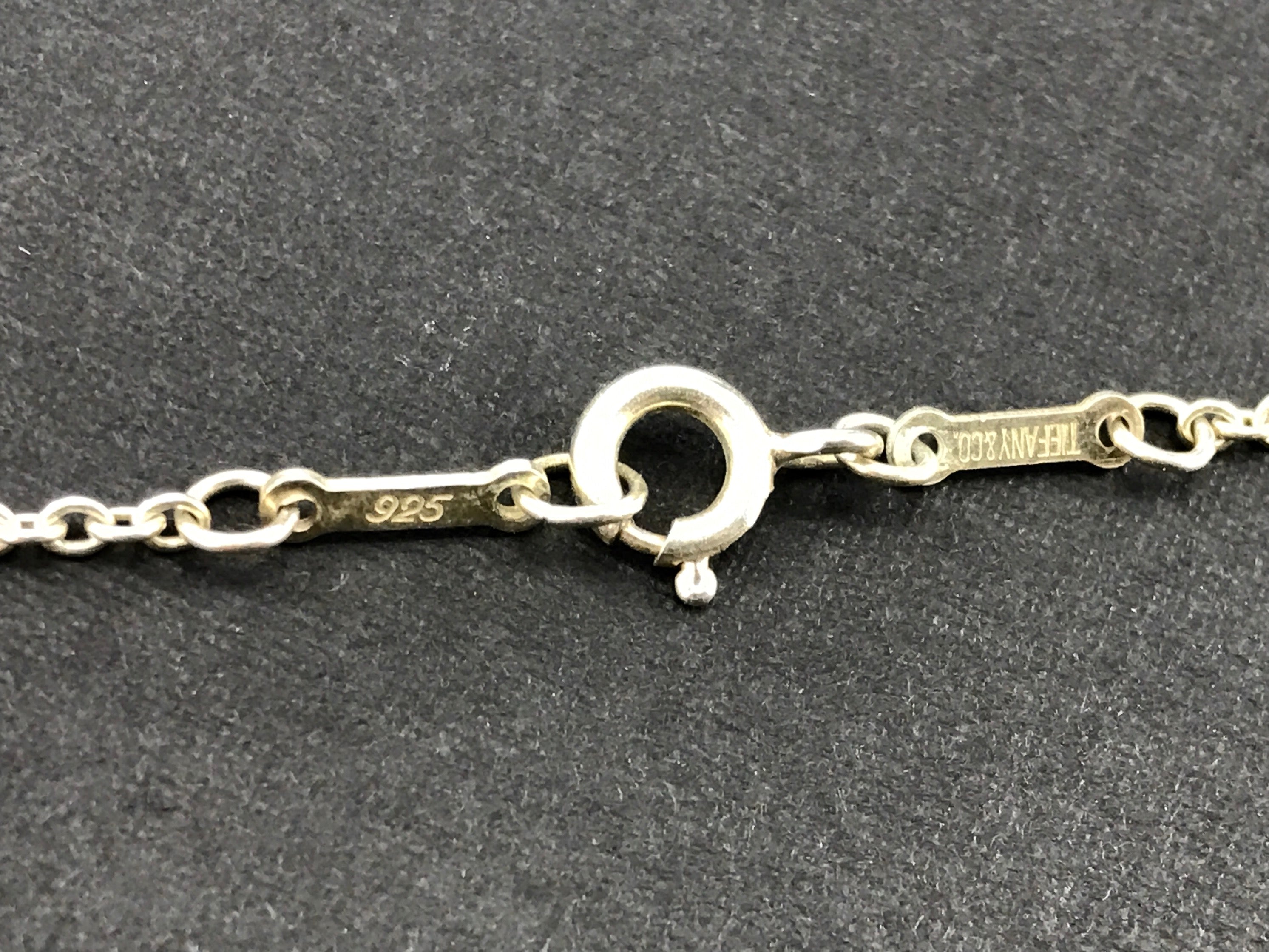 Tiffany & Co Elsa Peretti Sterling Silver Open Heart 27mm Necklace 18" - Queen May