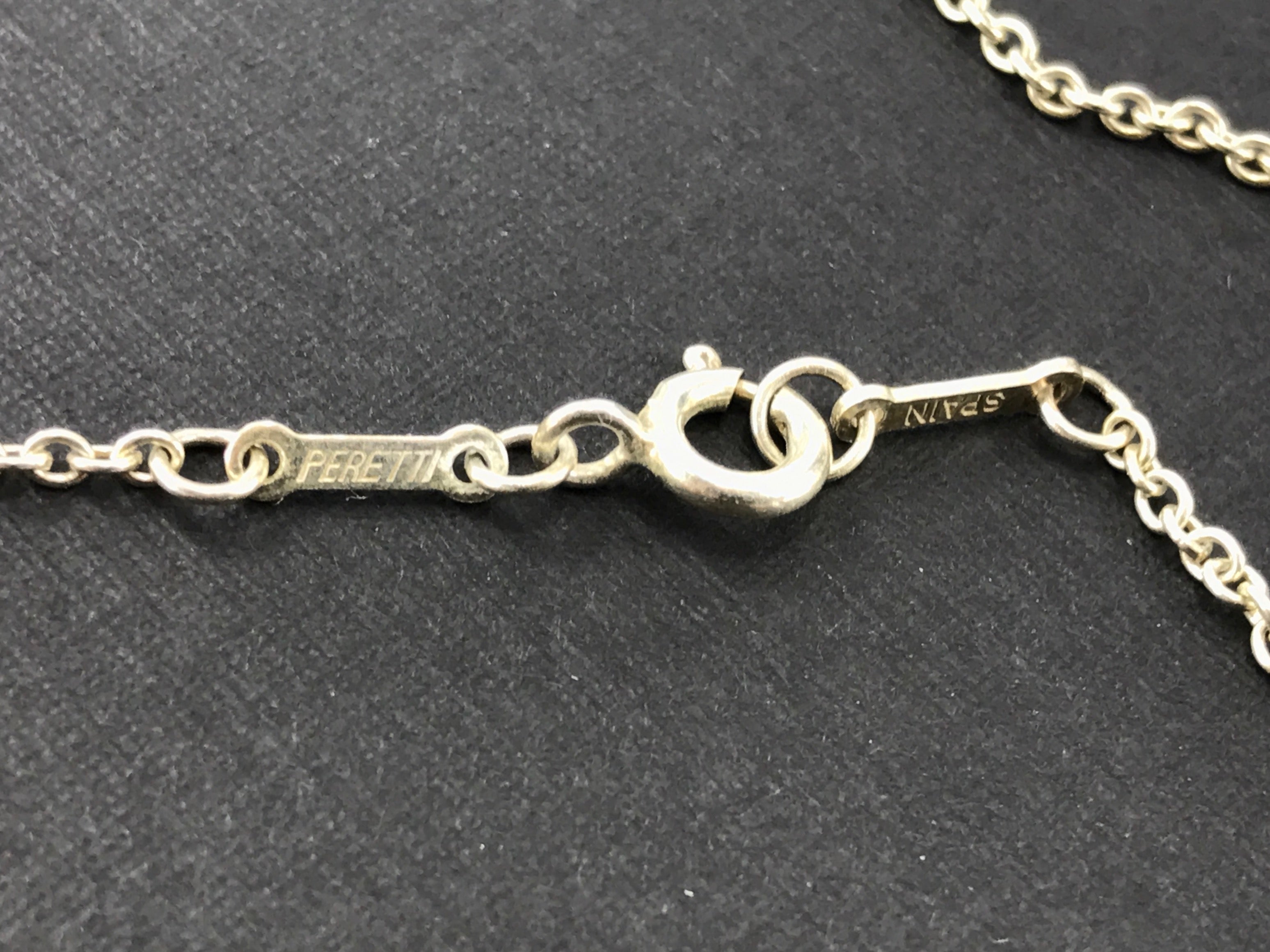 Tiffany & Co Elsa Peretti Sterling Silver Open Heart 27mm Necklace 18" - Queen May