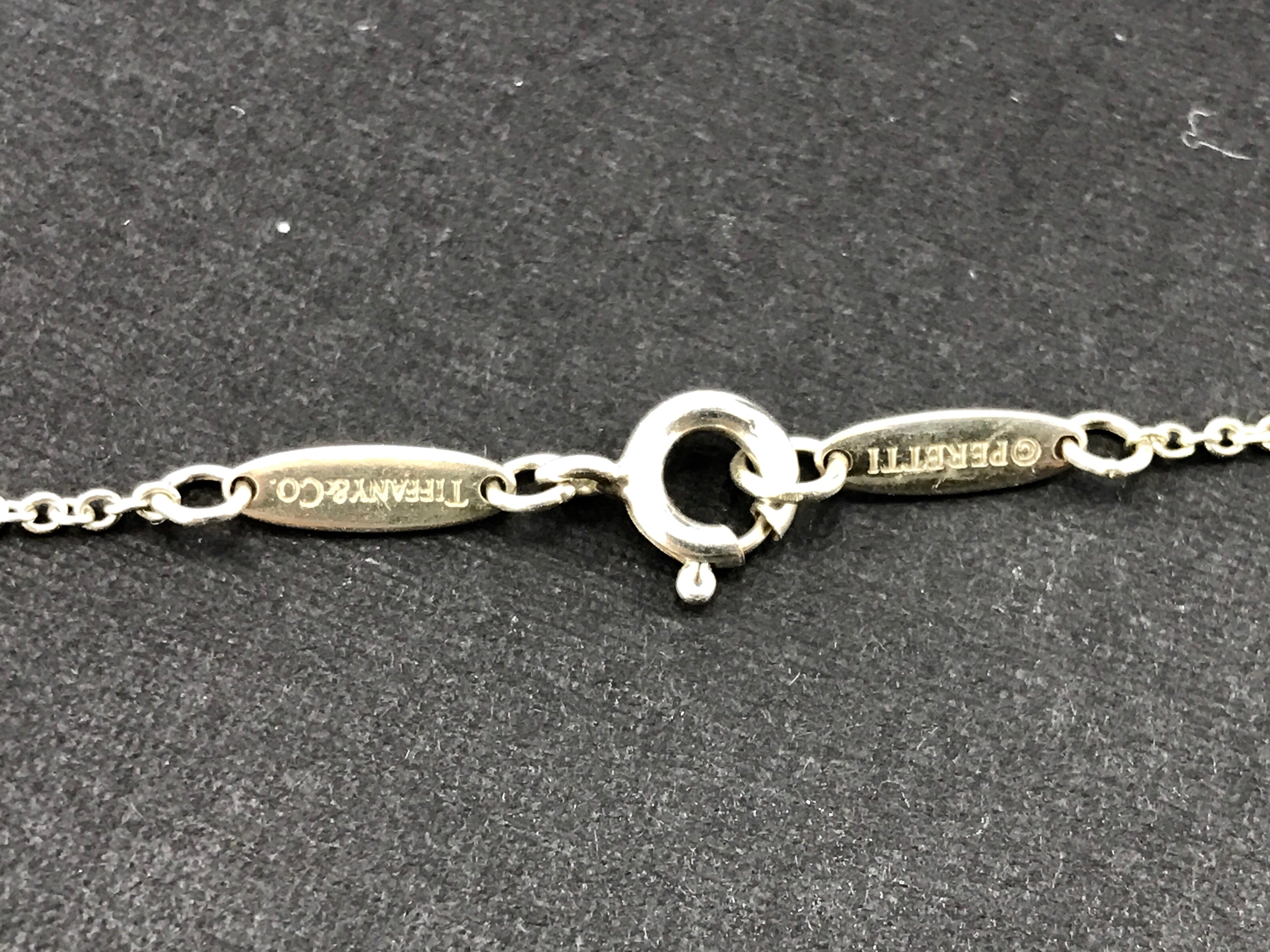 Tiffany & Co Elsa Peretti Sterling Silver Letter L Initial Charm Necklace - Queen May