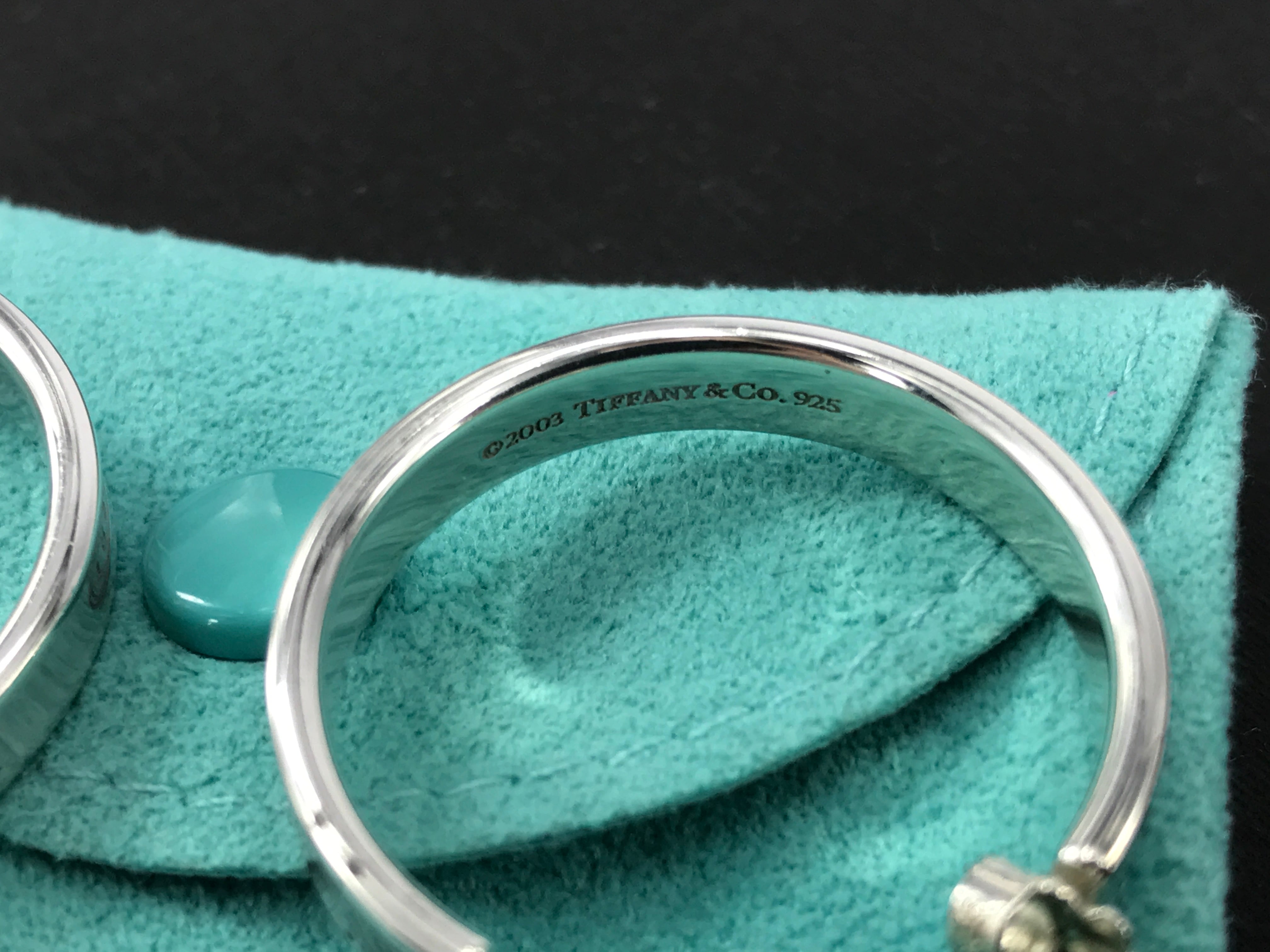 Tiffany & Co Sterling Silver 1837 Collection Hoop Earrings - Queen May