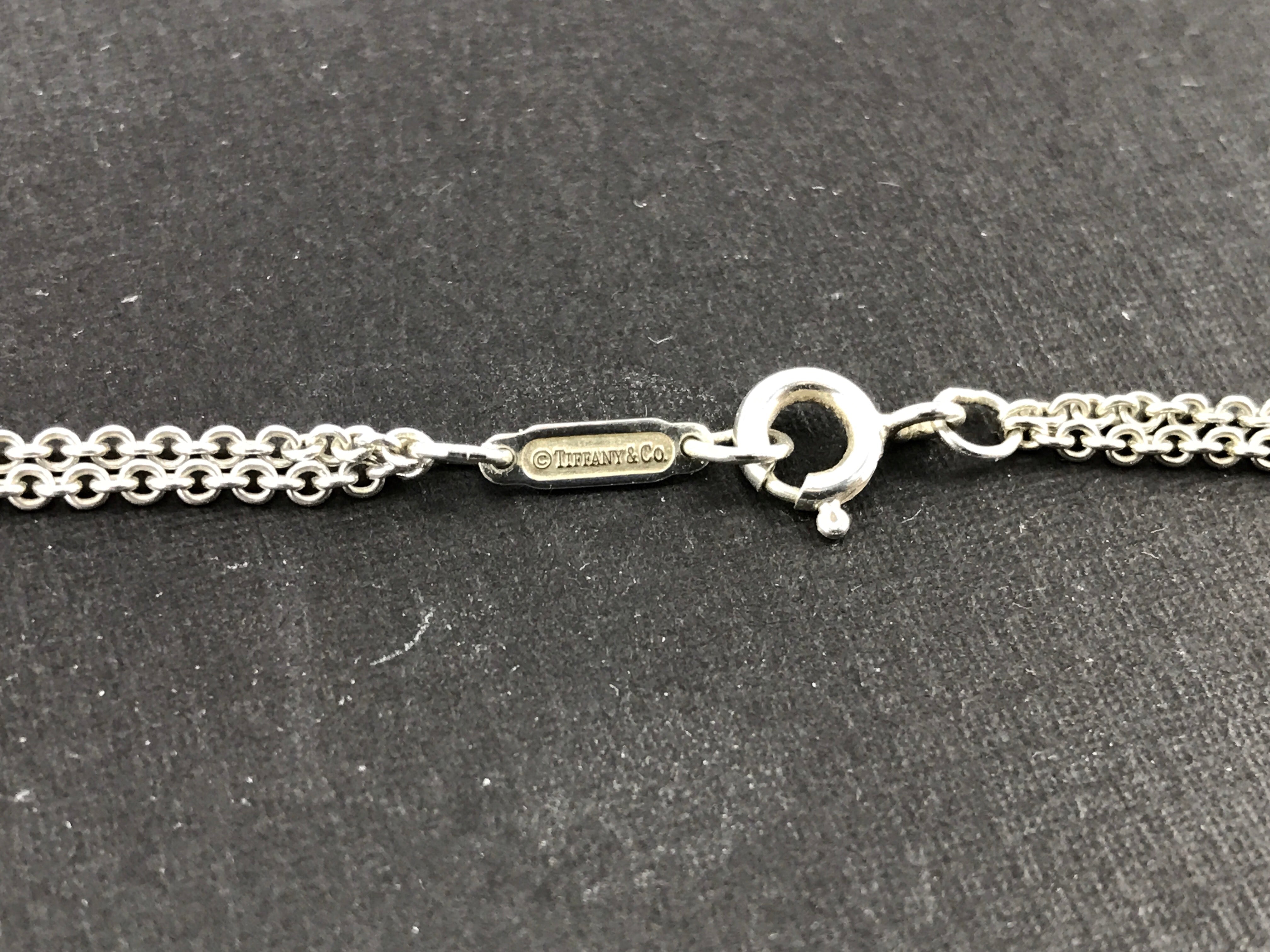 Tiffany & Co Sterling Silver Double Chain Infinity Necklace - Queen May