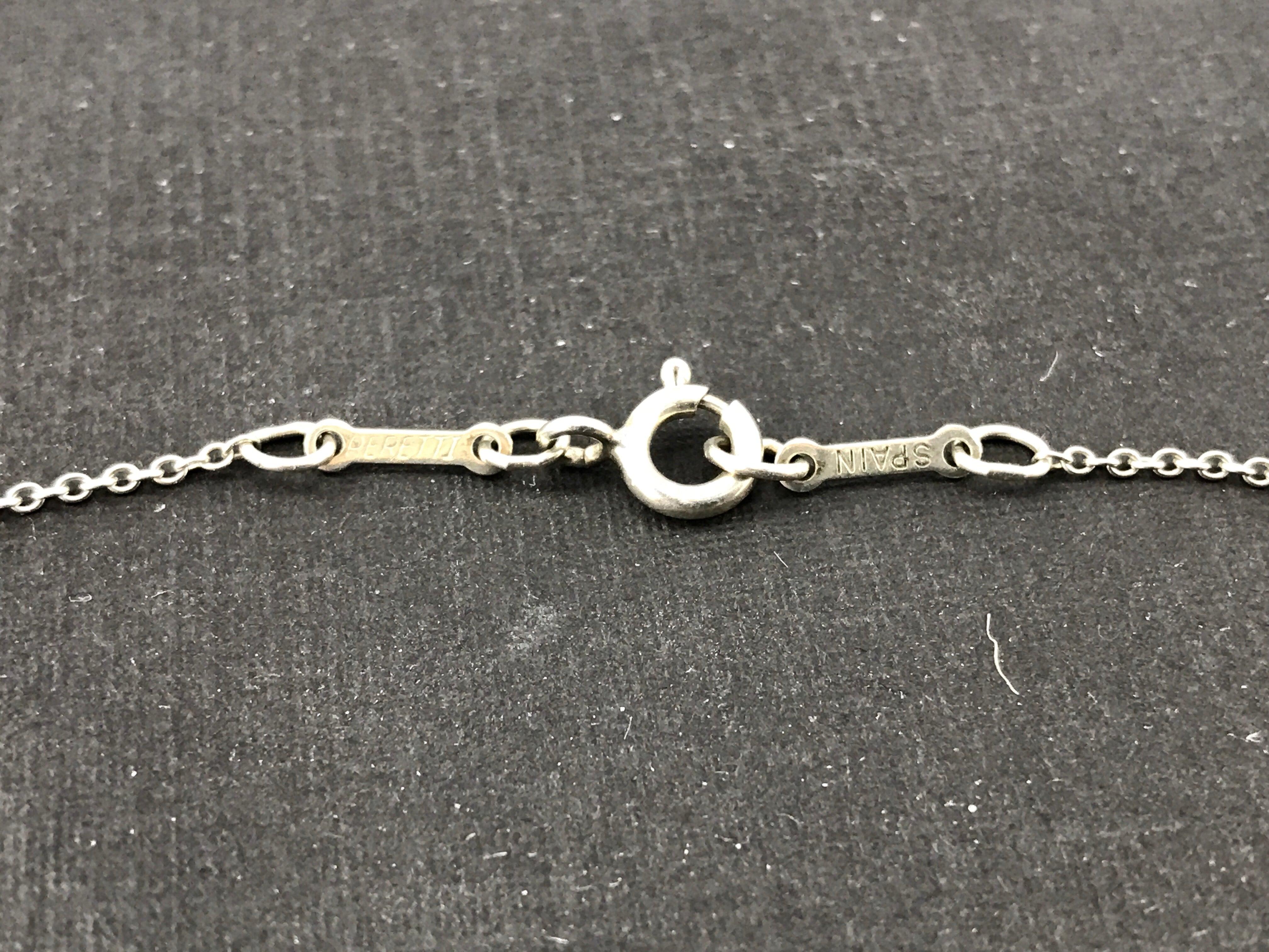 Tiffany & Co Elsa Peretti Sterling Silver Open Heart 15mm Necklace 17" - Queen May