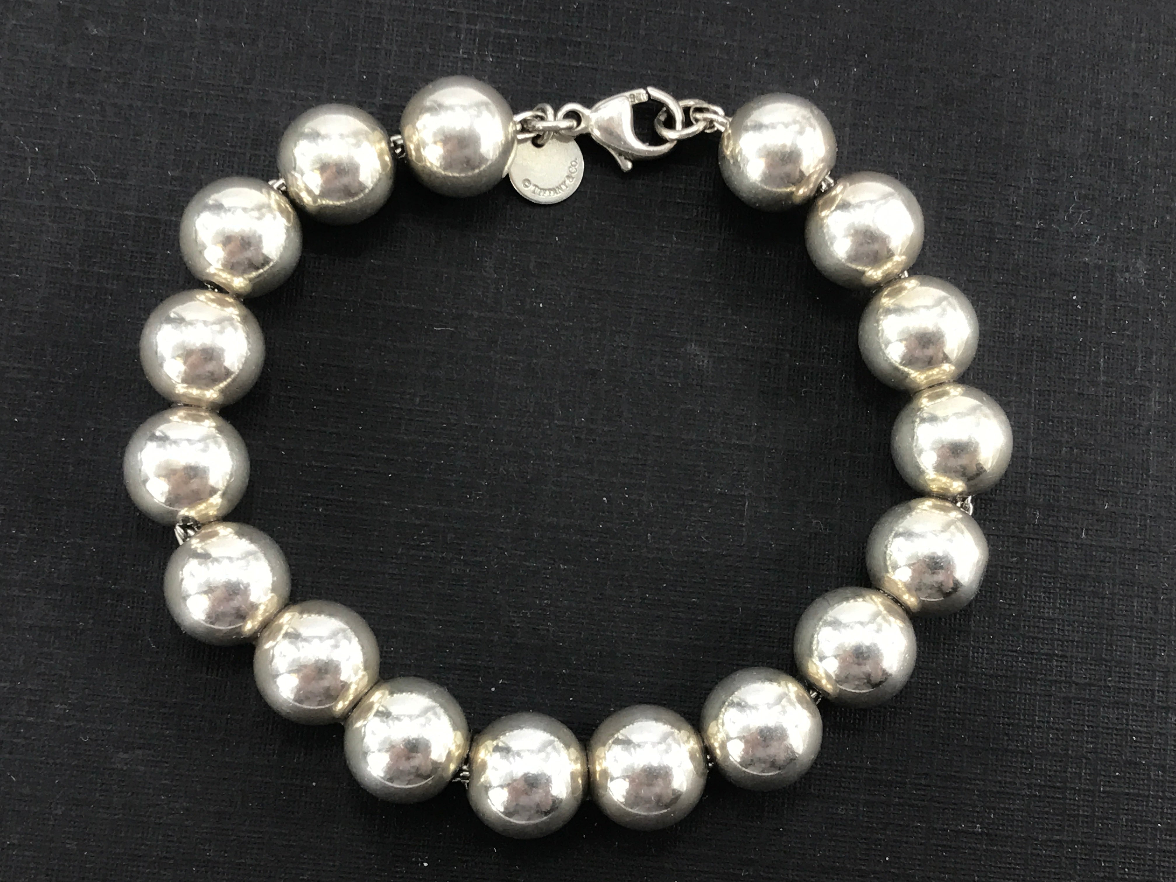 Tiffany & Co Sterling Silver 10mm 7.25" Long Bracelet - Queen May