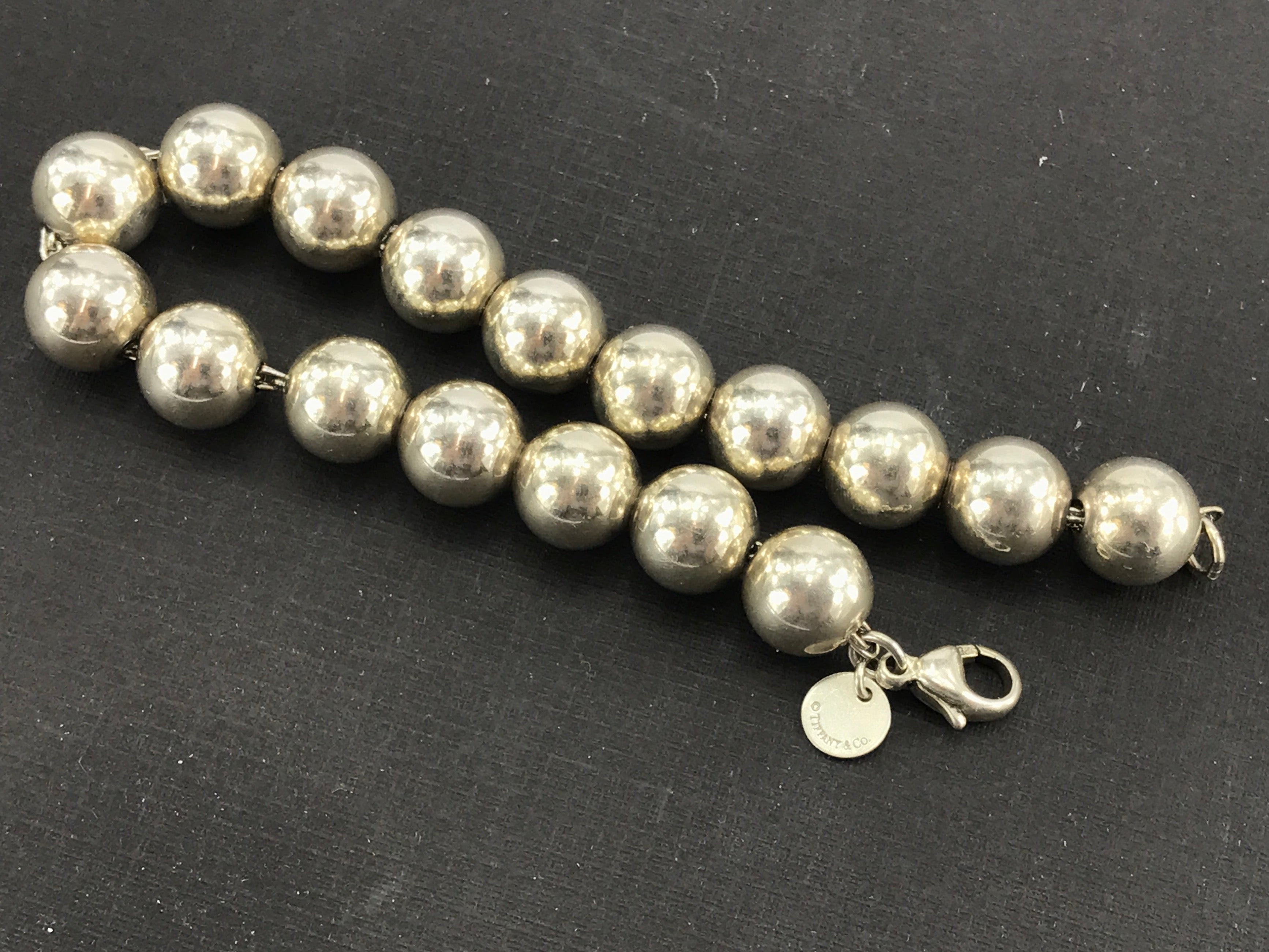 Tiffany & Co Sterling Silver 10mm 7.25" Long Bracelet - Queen May