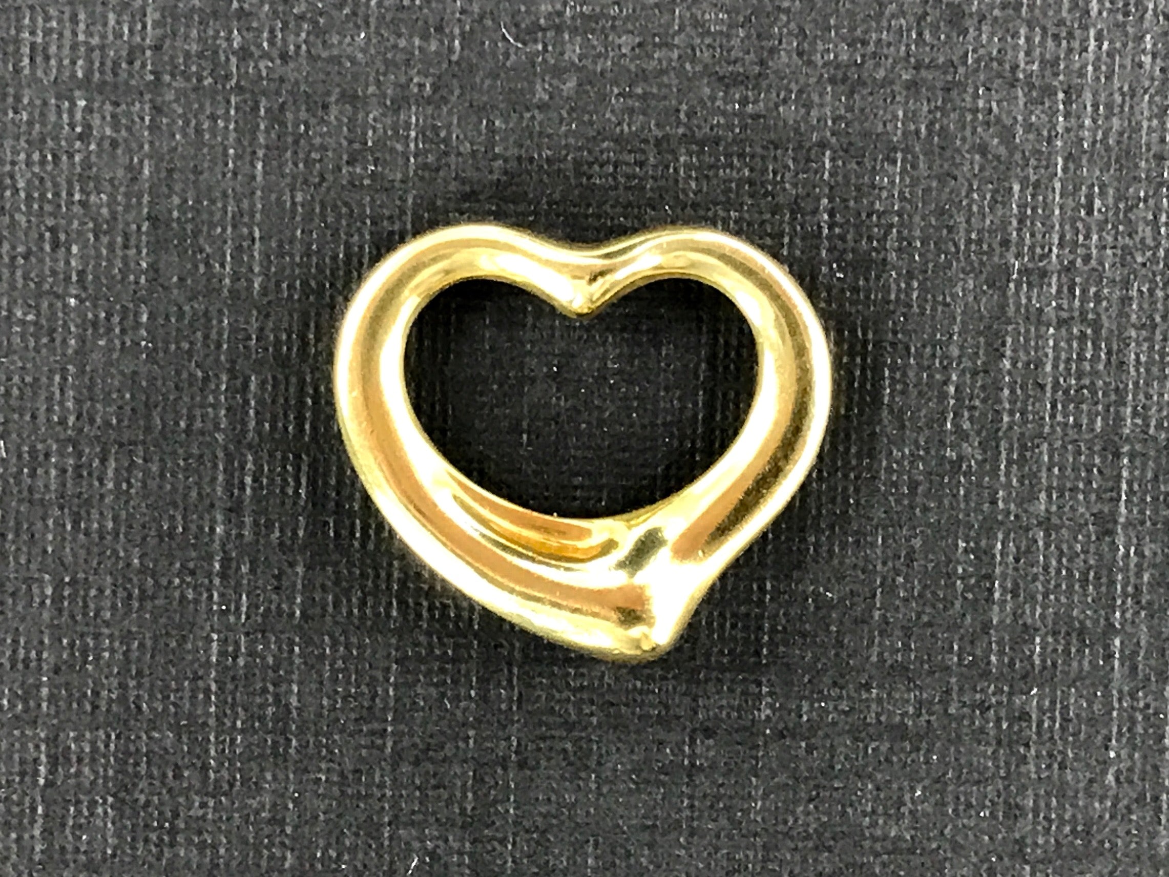 Tiffany & Co Elsa Peretti 18k Gold Small Open Heart Pendant - Queen May