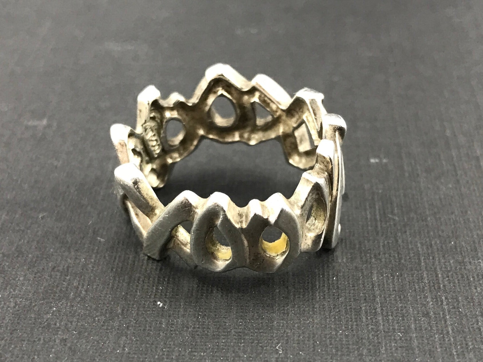 Tiffany & Co Sterling Silver Paloma Picasso Xo Ring Band Size 6.25 - Queen May