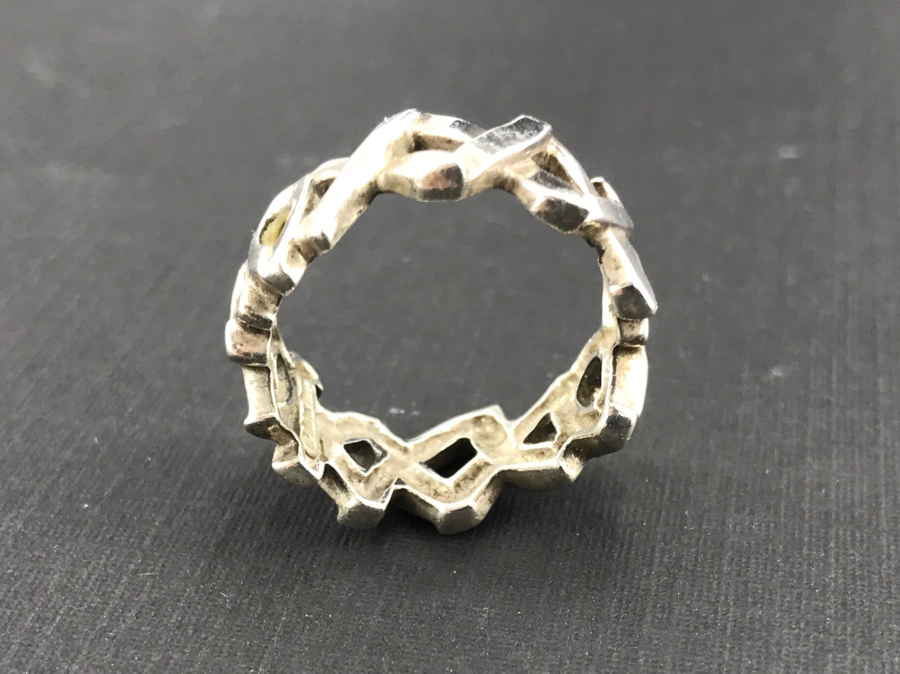 Tiffany & Co Sterling Silver Paloma Picasso Xo Ring Band Size 6.25 - Queen May