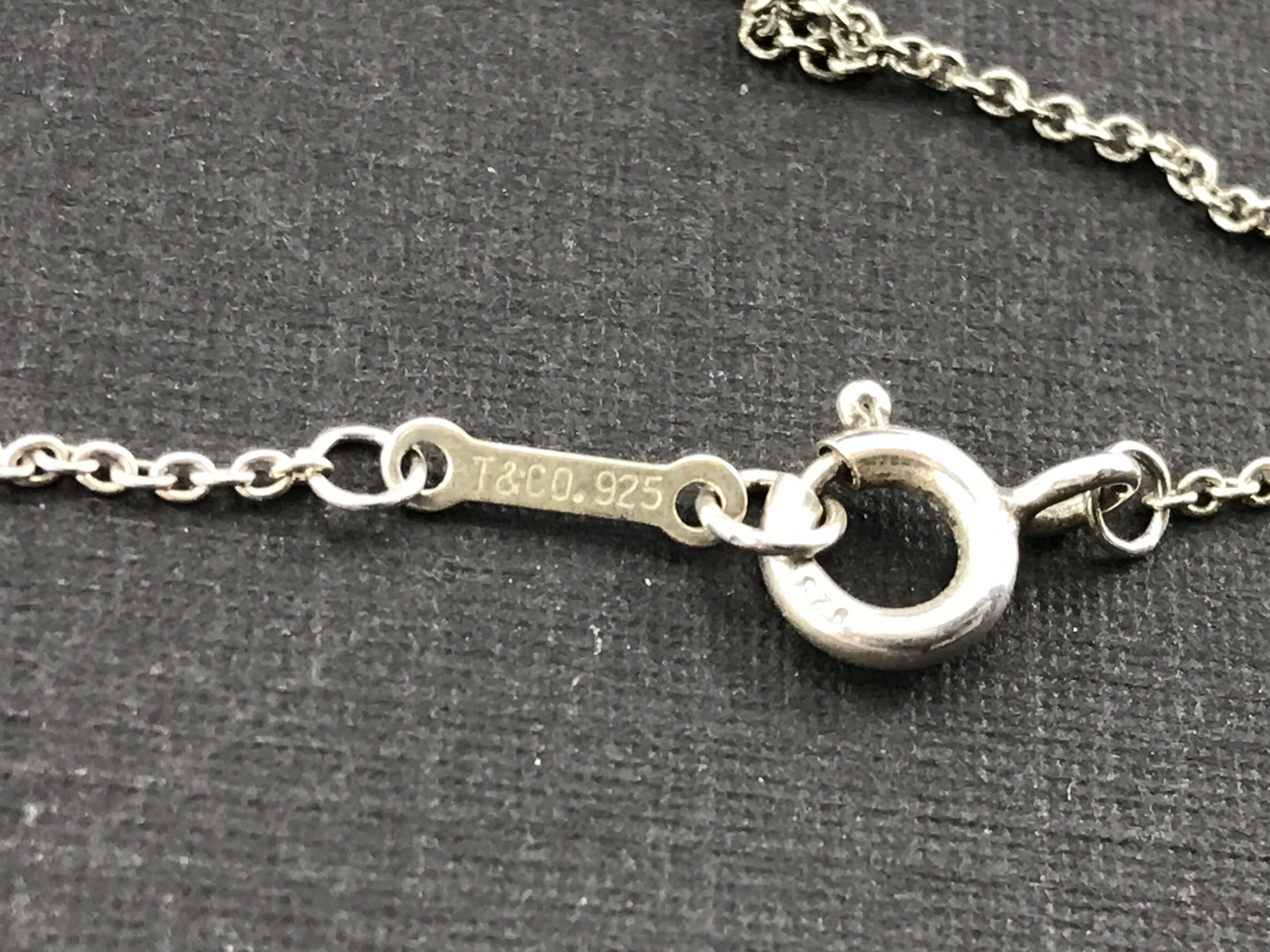 Tiffany & Co Sterling Silver Paloma Picasso Open Heart Necklace 16.25" - Queen May