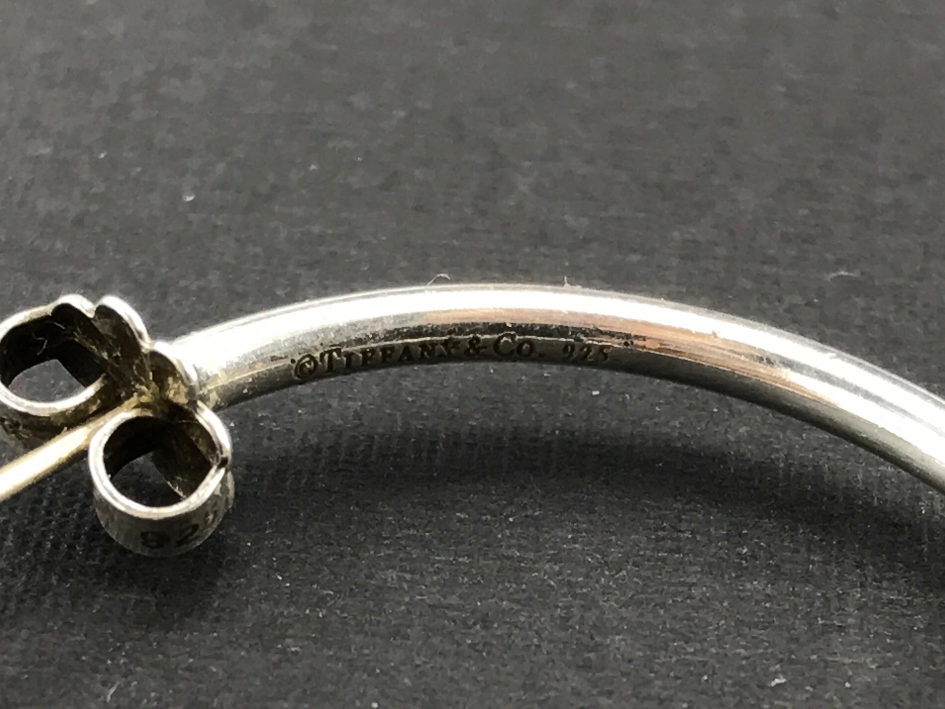 Tiffany & Co Sterling Silver 30mm Hoop Earrings - Queen May