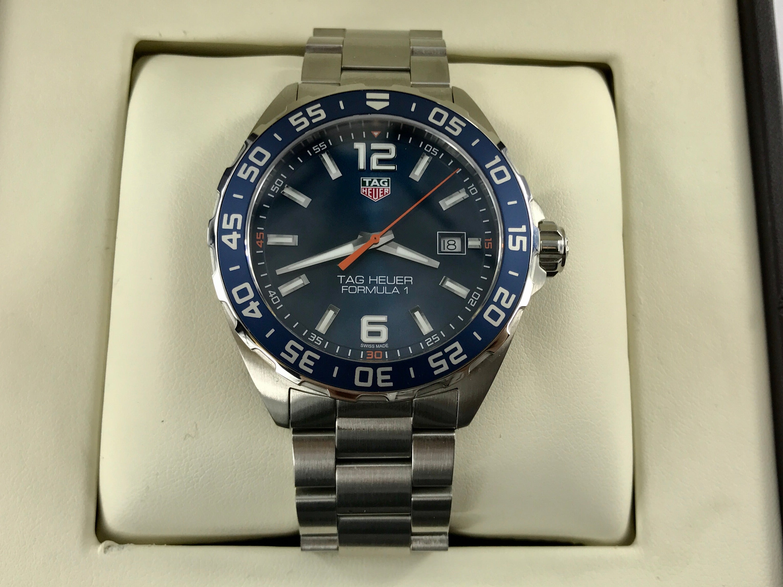 Tag Heuer Formula 1 Blue Dial Stainless Steel Men's WAZ1010 w/box & book - Queen May