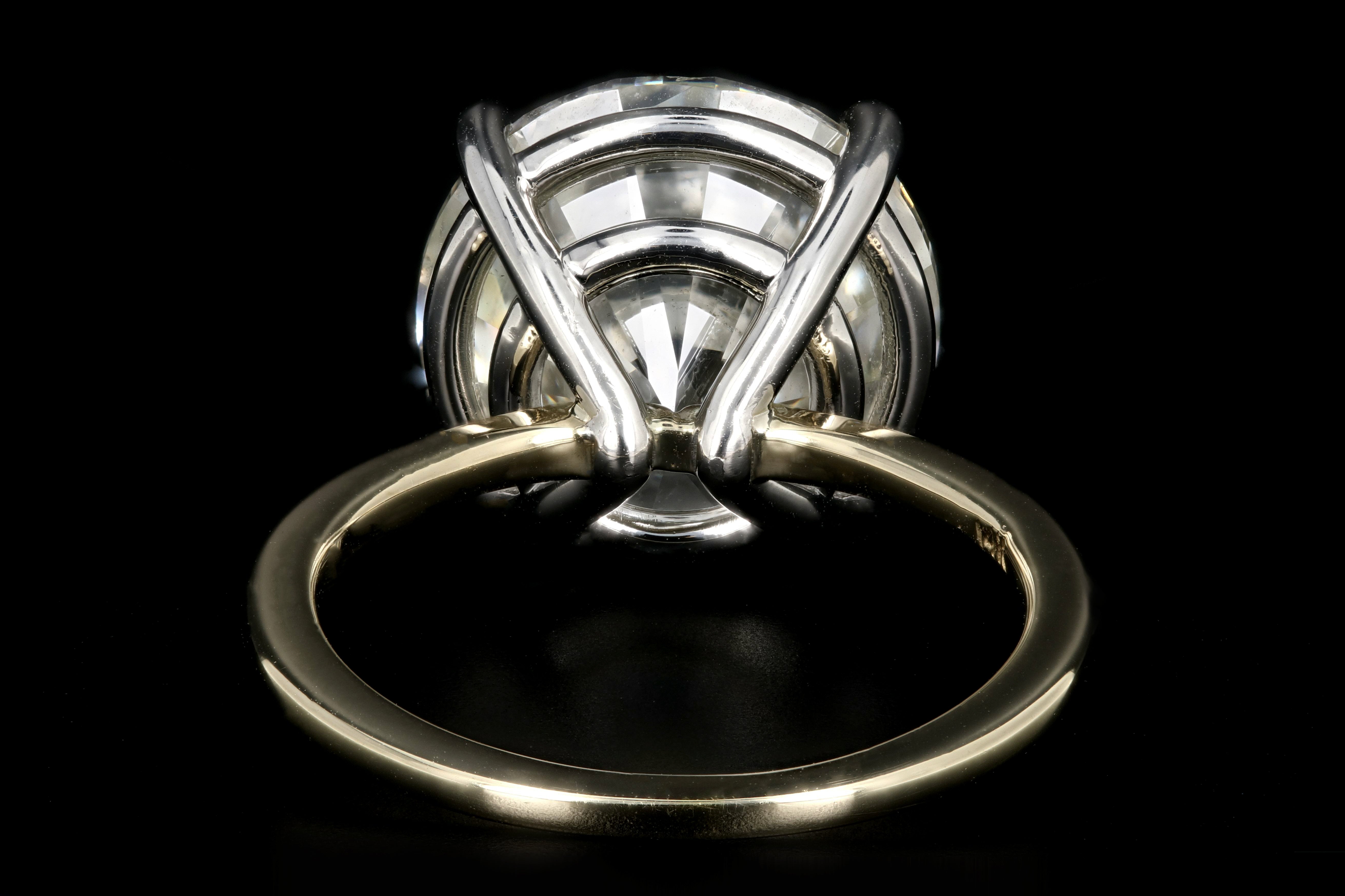 10.05 Carat Round Brilliant Cut Diamond Ring EGL Certified - Queen May