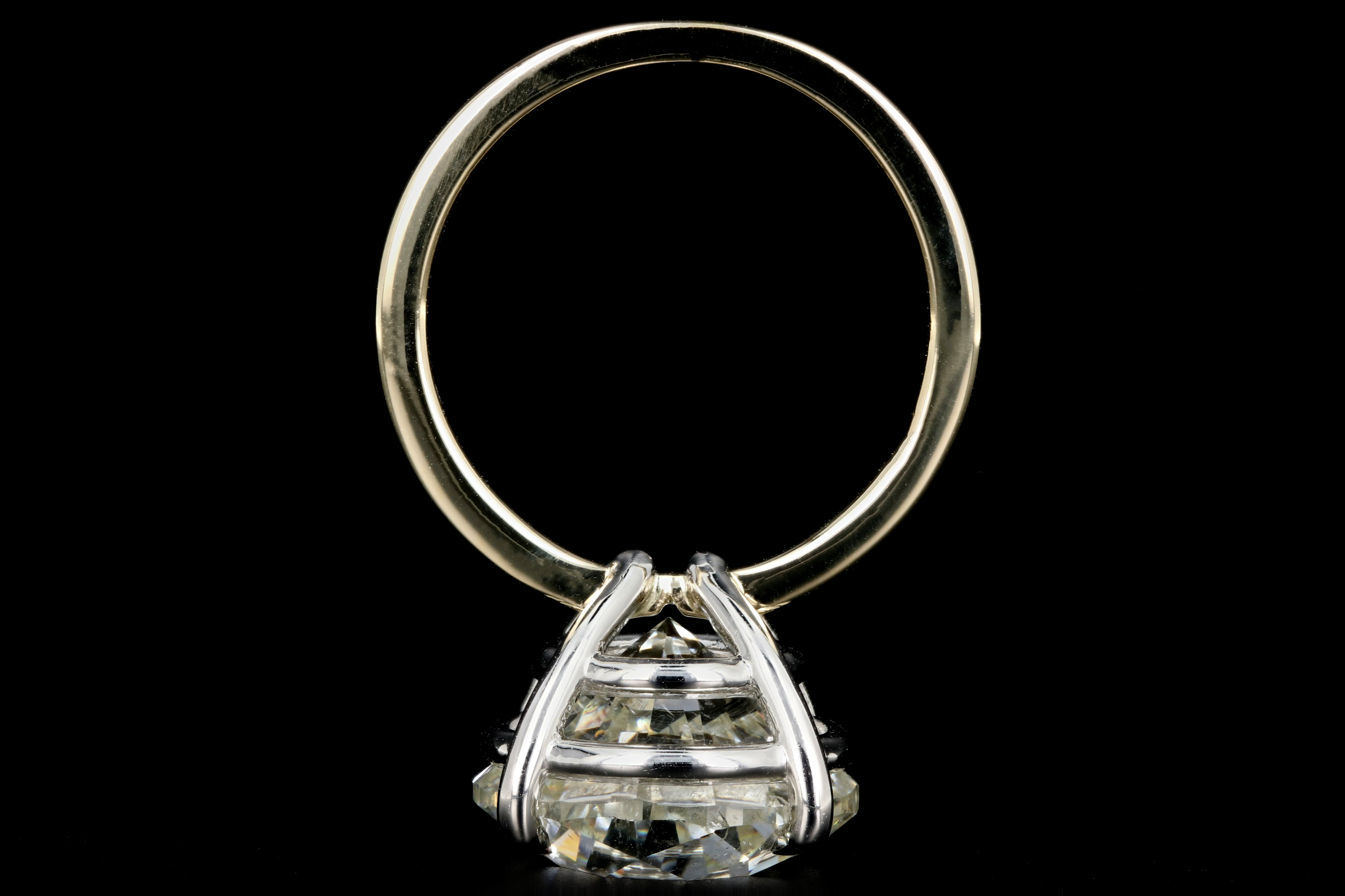 10.05 Carat Round Brilliant Cut Diamond Ring EGL Certified - Queen May