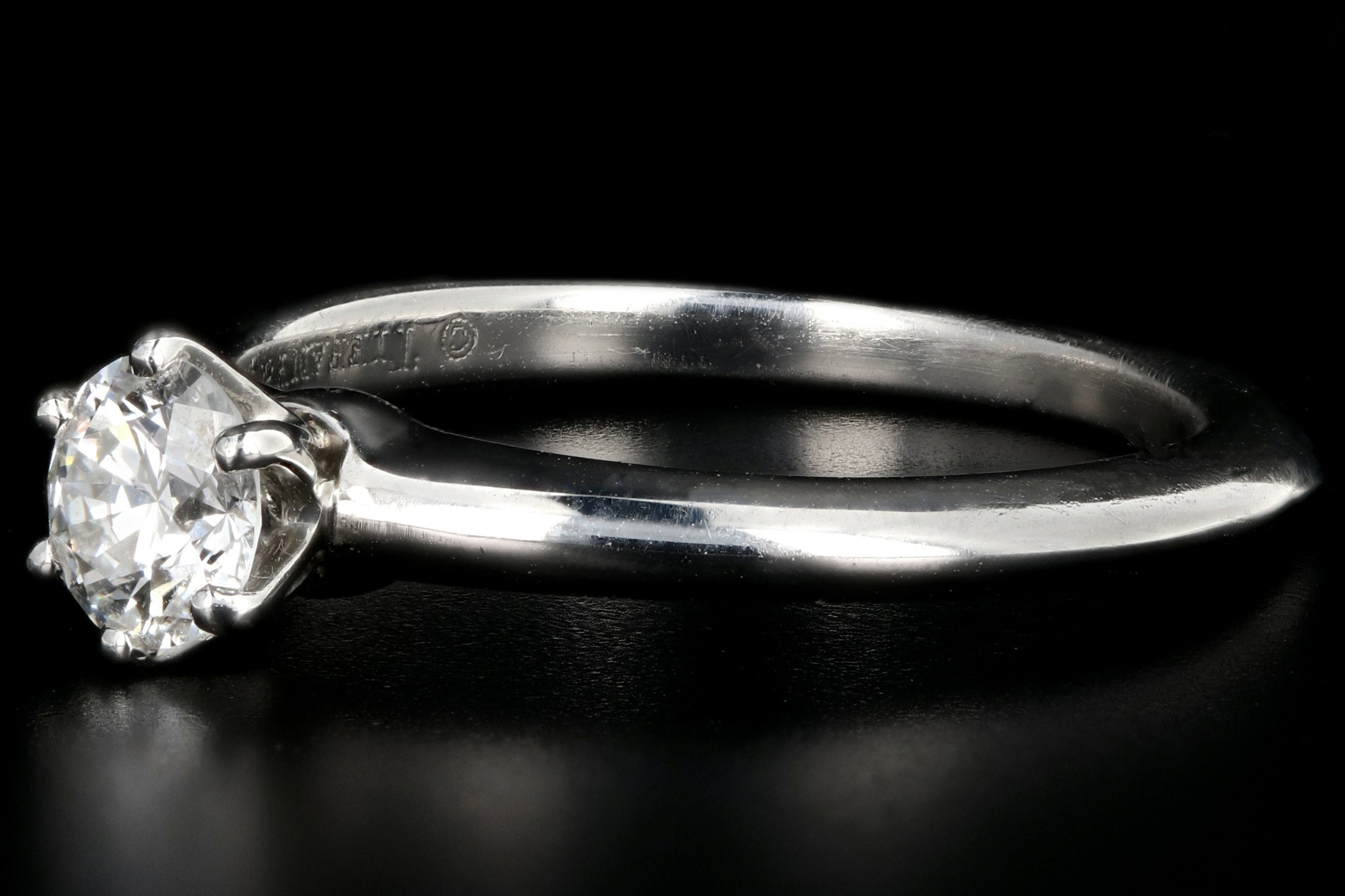 Tiffany & Co Platinum Diamond Solitaire Engagement Ring - Queen May