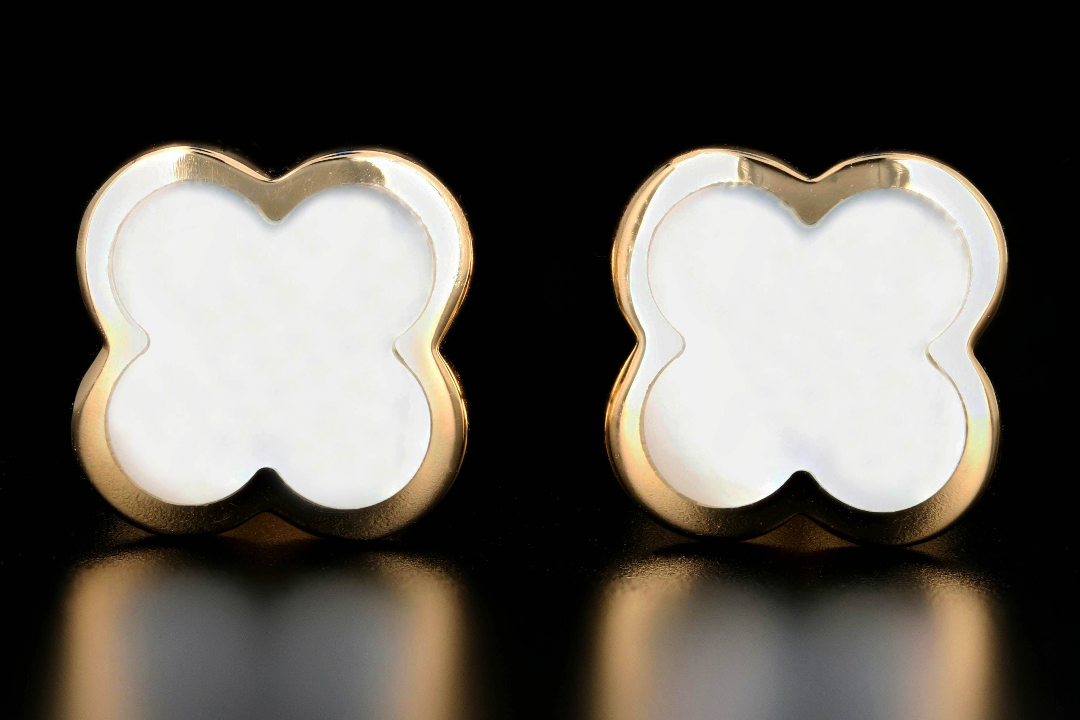 Van Cleef & Arpels Mother of Pearl Alhambra Earrings - Queen May