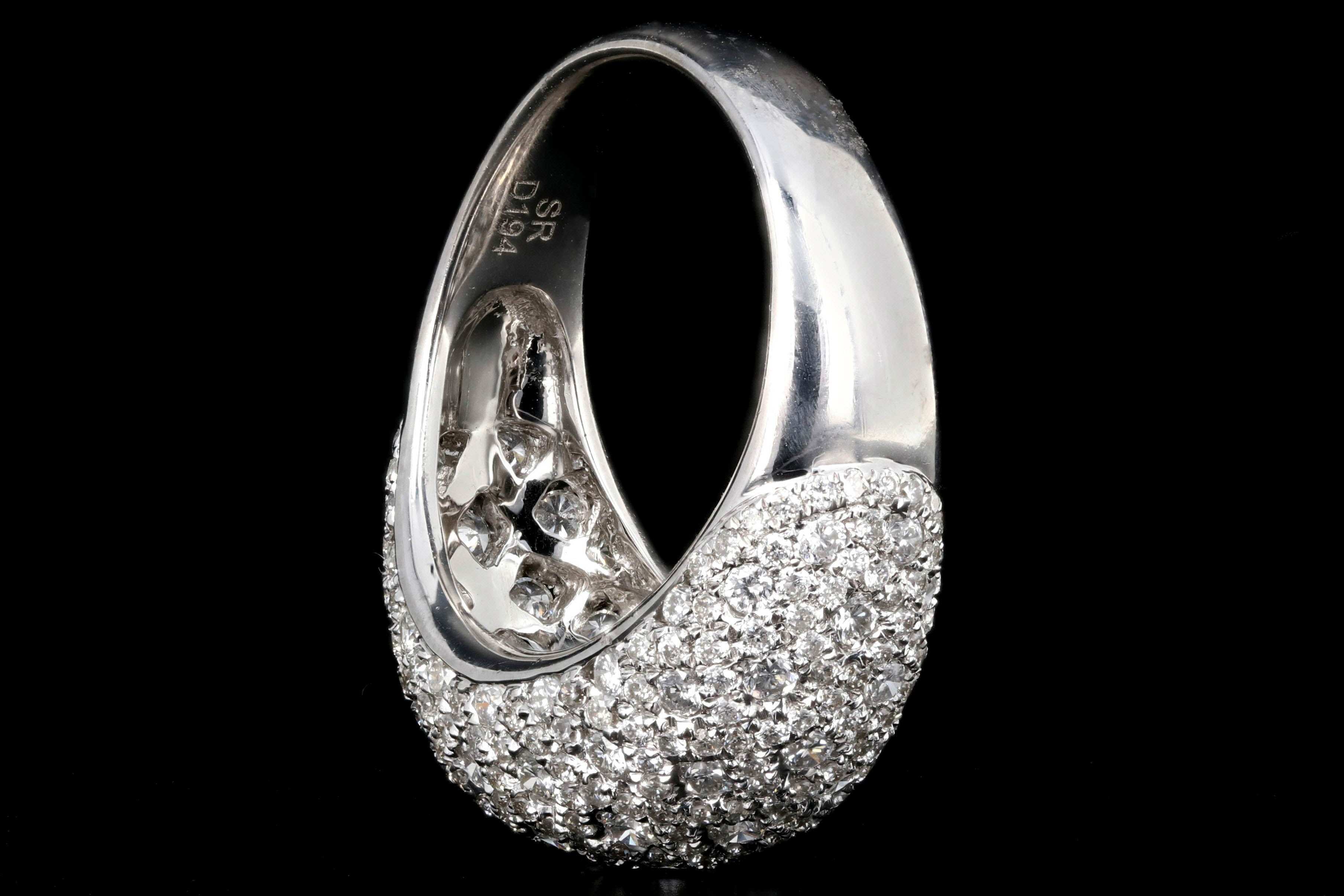 Modern 18K White Gold 1.94 Carat Diamond Band - Queen May