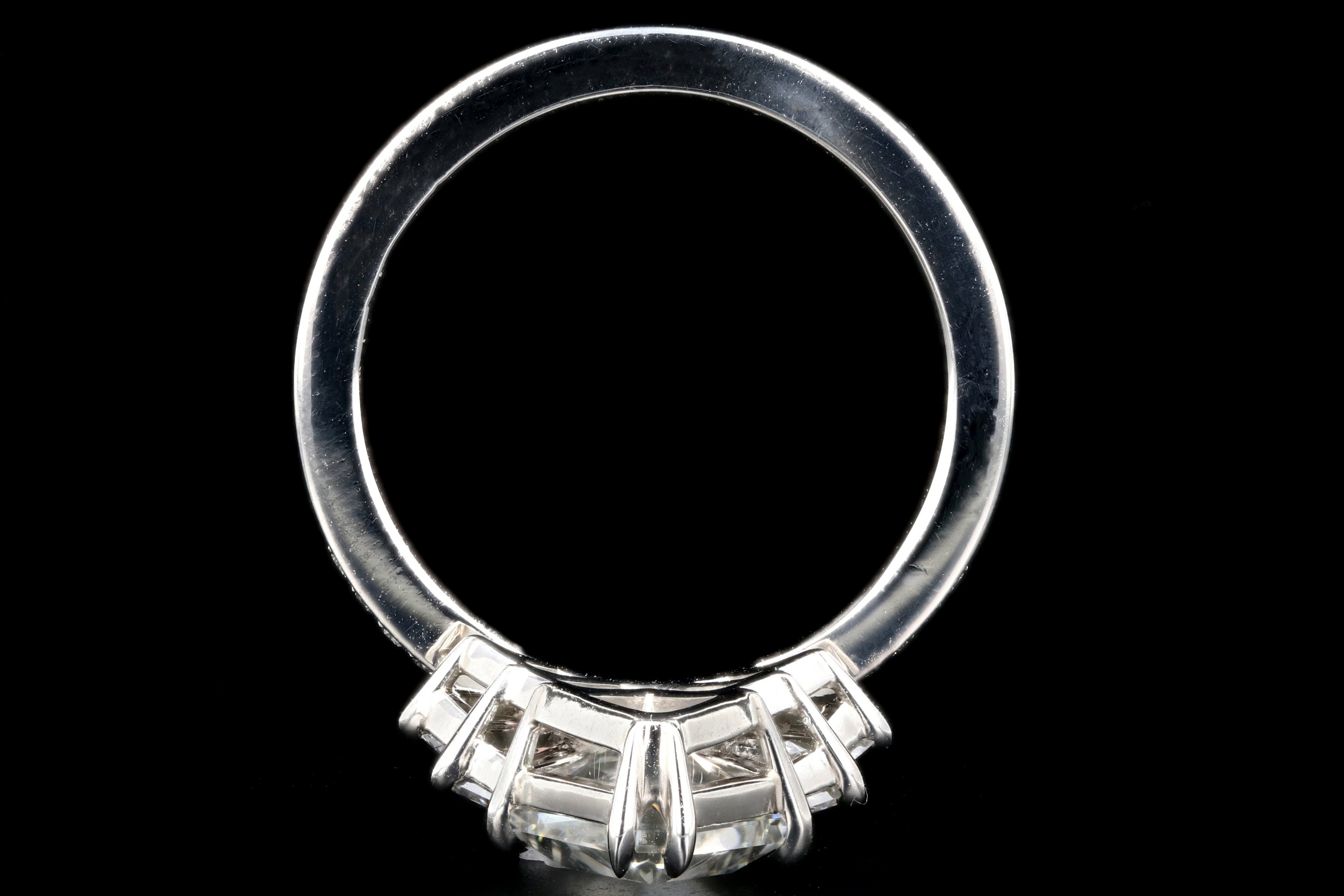 "The Gatsby" Platinum 2.49 Carat Kite/Lozenge Cut Diamond Engagement Ring - Queen May