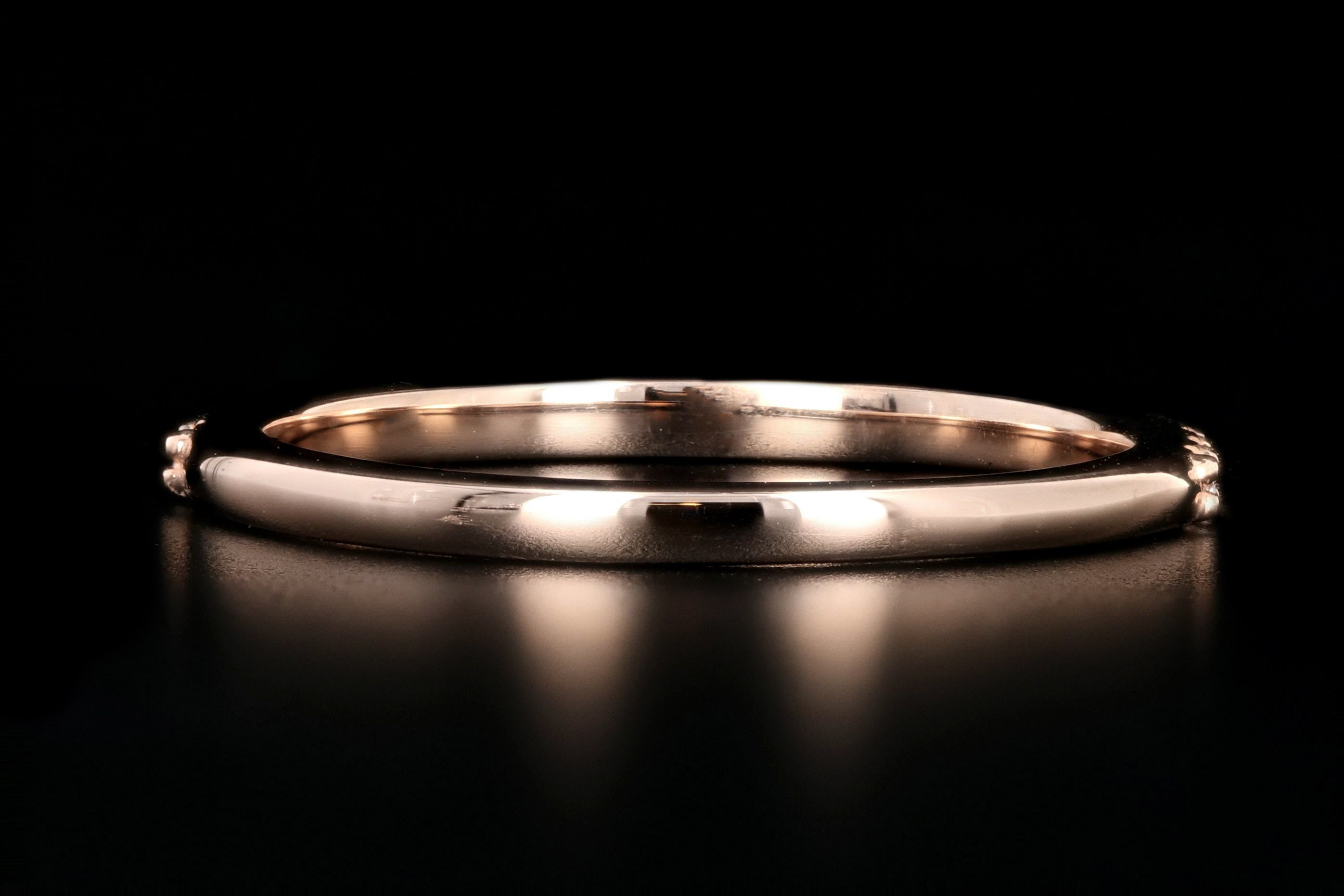 NEW 14K ROSE GOLD 1/4 CARAT ROUND BRILLIANT CUT DIAMOND ANNIVERSARY BAND - Queen May