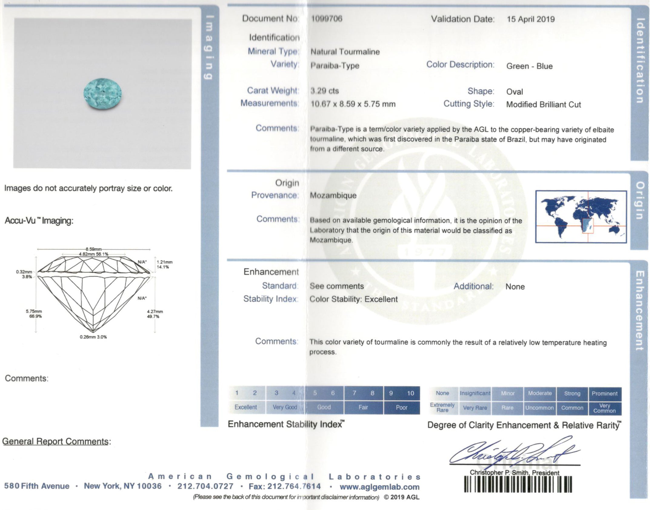 New 18K White Gold 3.29 Carat Paraiba-Type Tourmaline & Diamond Halo Ring AGL Certified - Queen May
