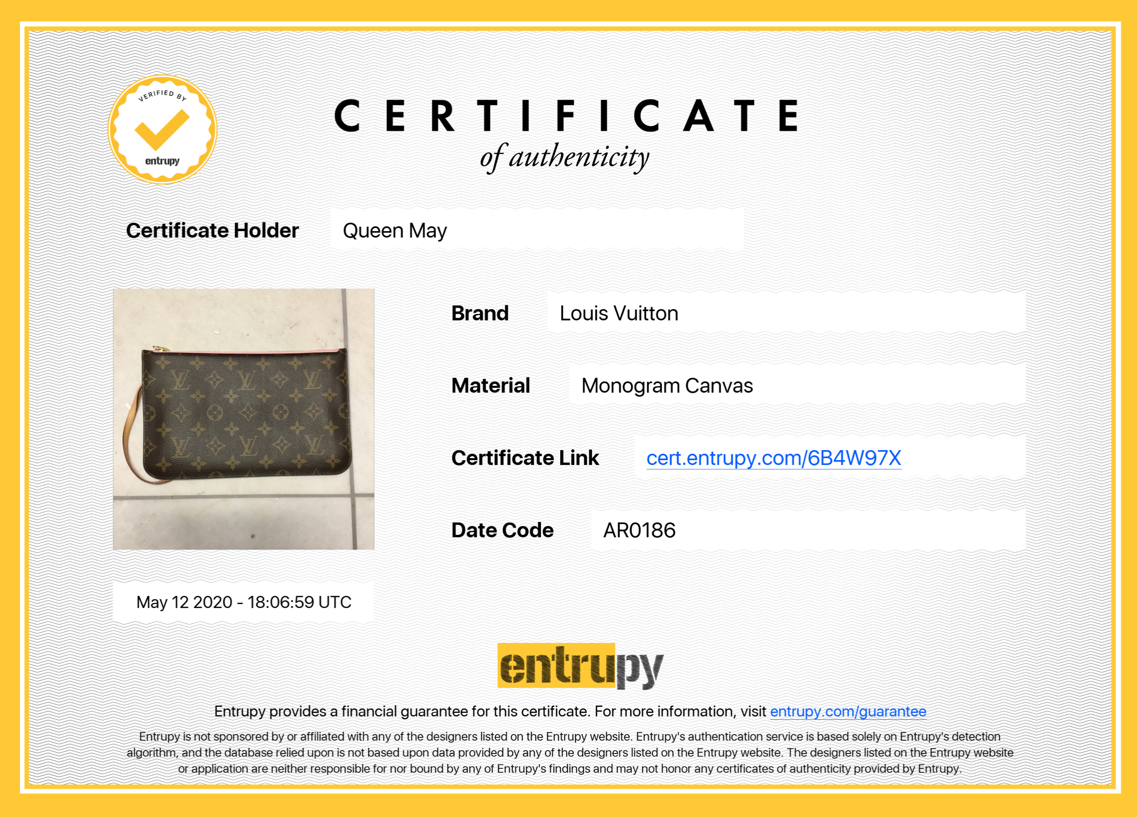 Louis Vuitton Monogram Pouch - Queen May