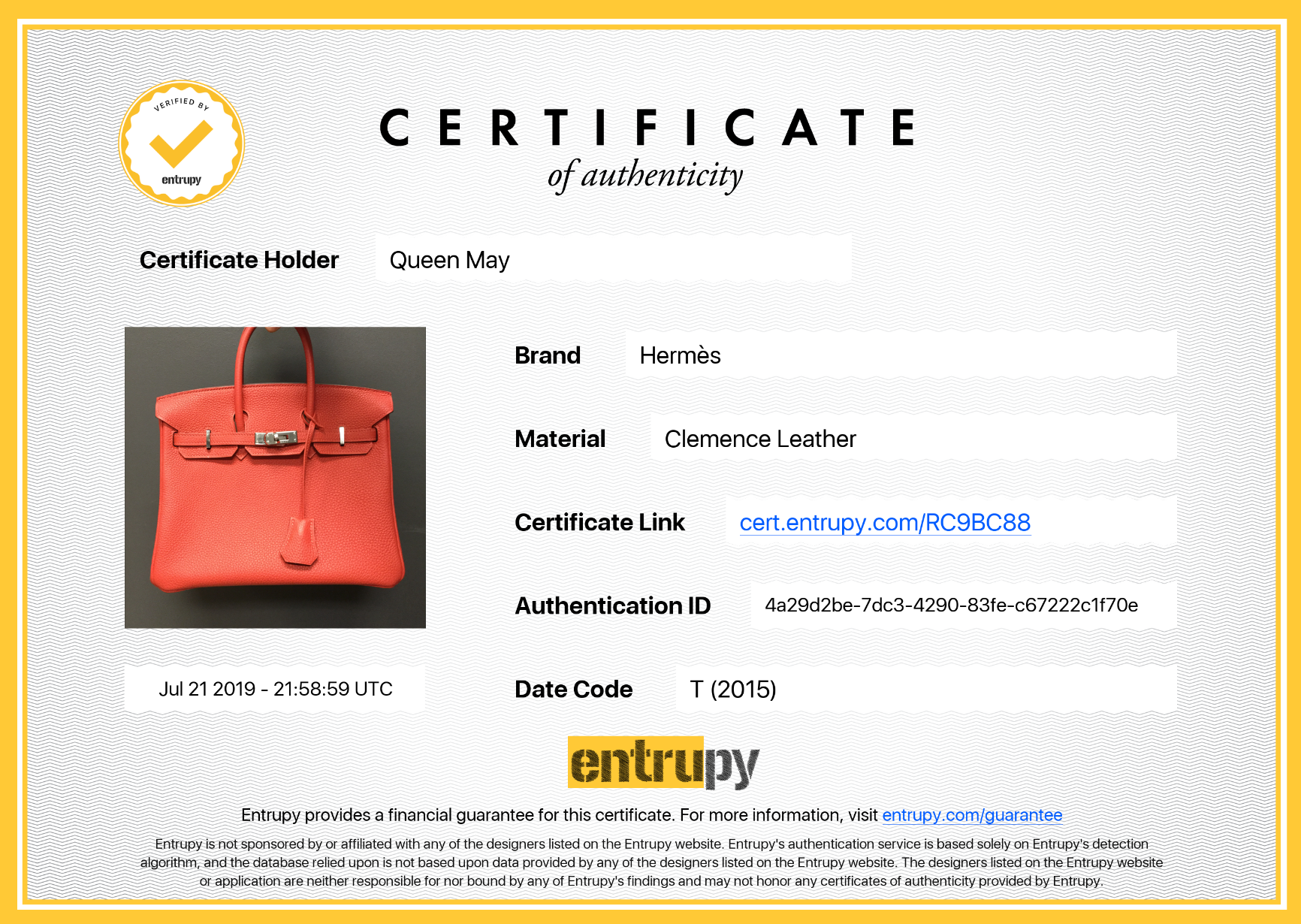 Hermes Birkin 25 Bougainvillea Taurillon Clemence Palladium - Queen May