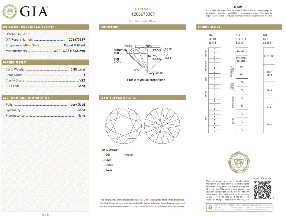 New 14K Rose Gold .88CT Round Cut Diamond Engagement Ring GIA Certified - Queen May