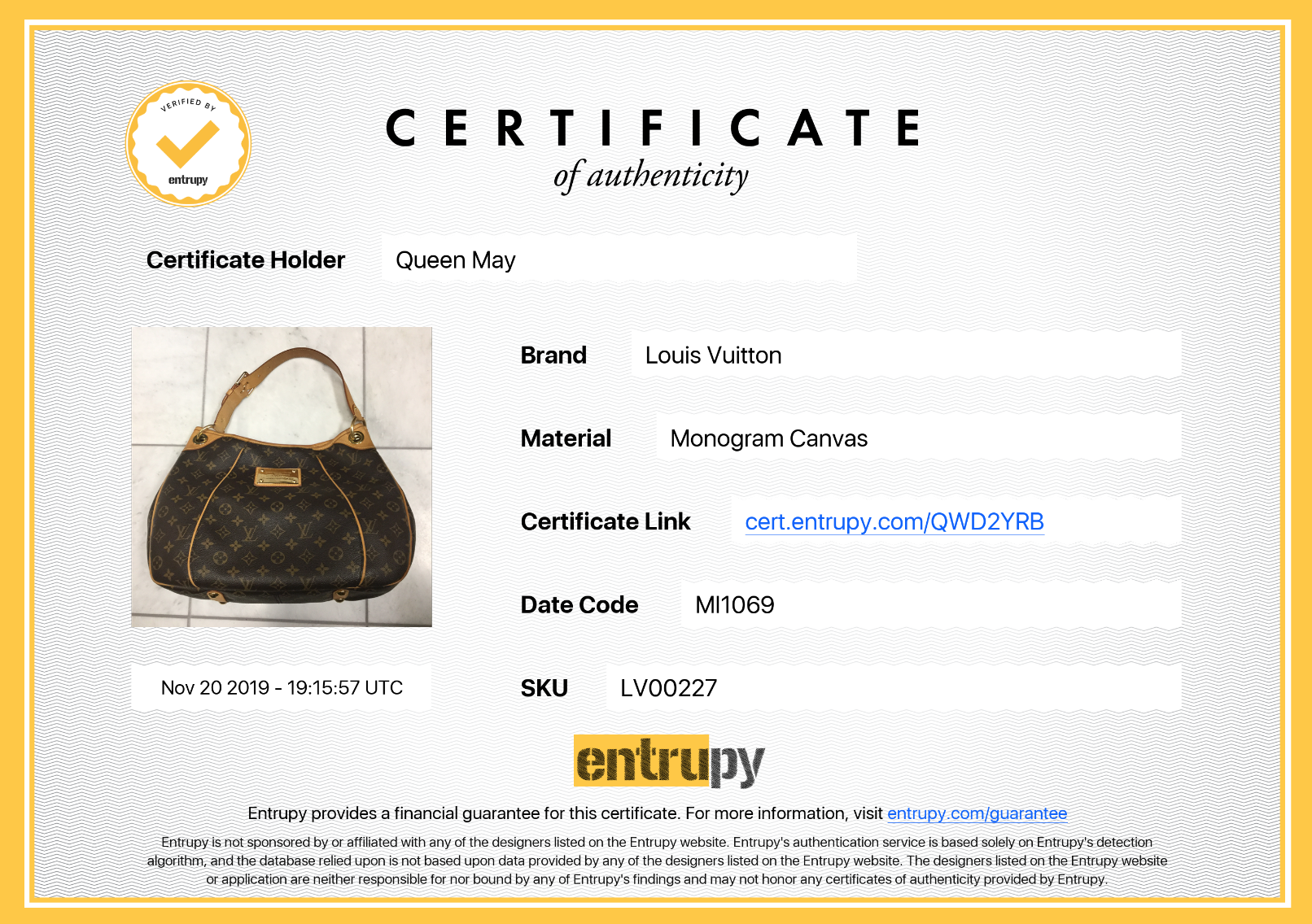 Louis Vuitton Monogram Galleria PM - Queen May