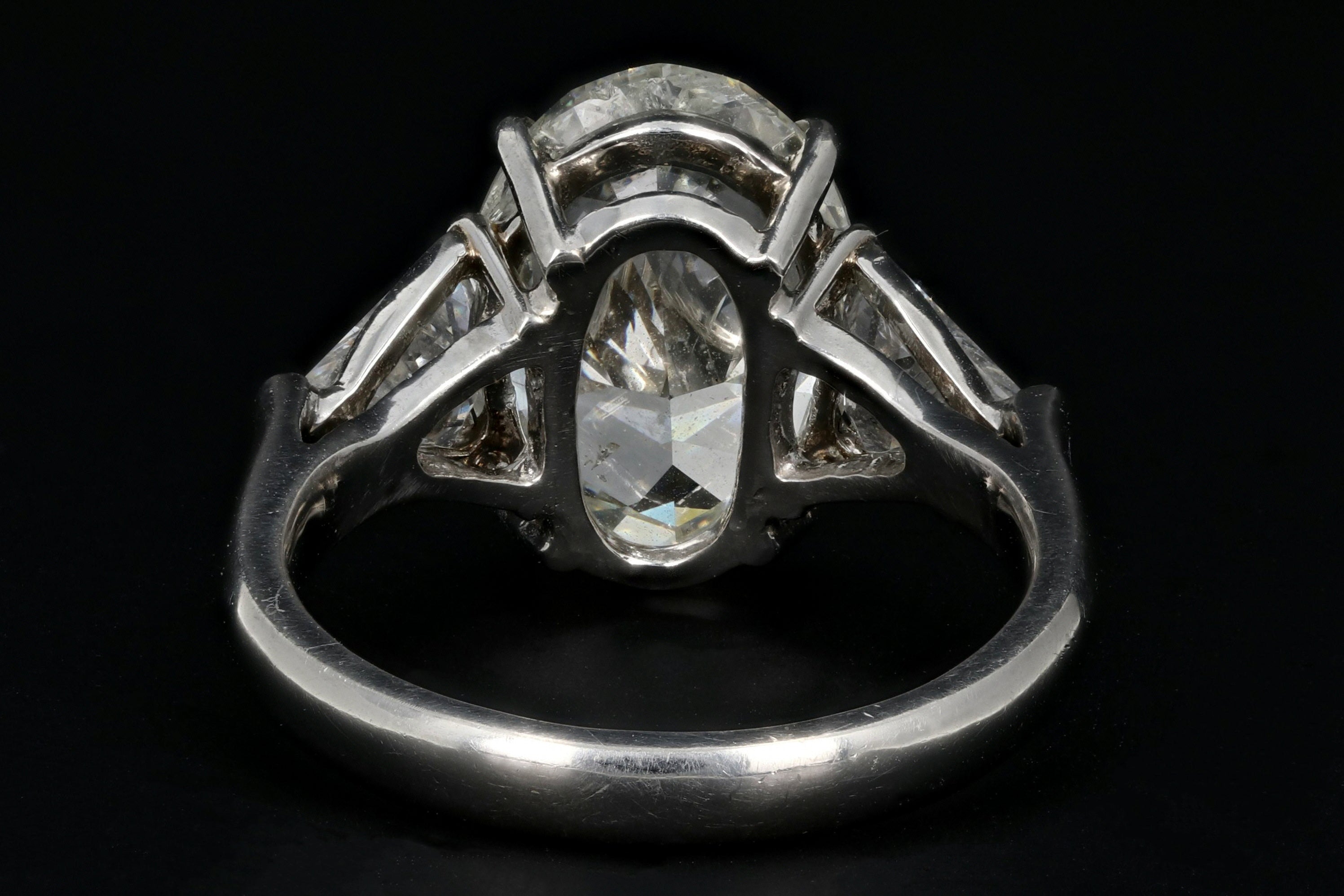 New Platinum 5.01 Carat Oval Diamond Engagement Ring GIA Certified - Queen May