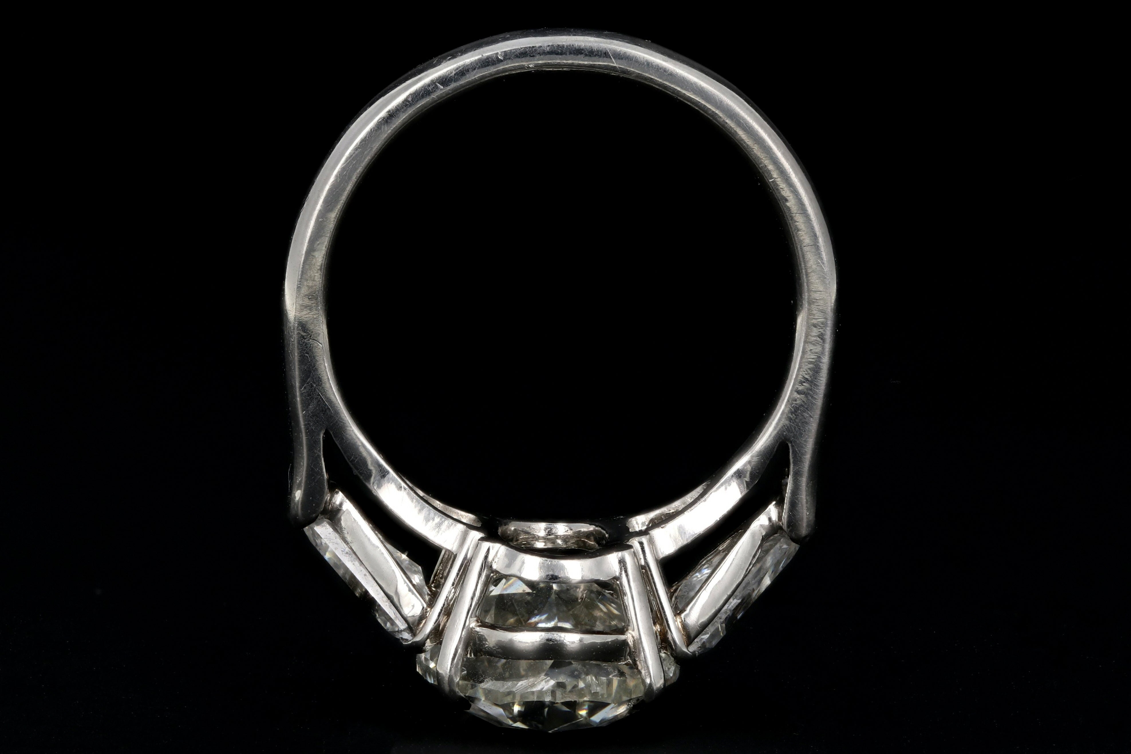 New Platinum 5.01 Carat Oval Diamond Engagement Ring GIA Certified - Queen May