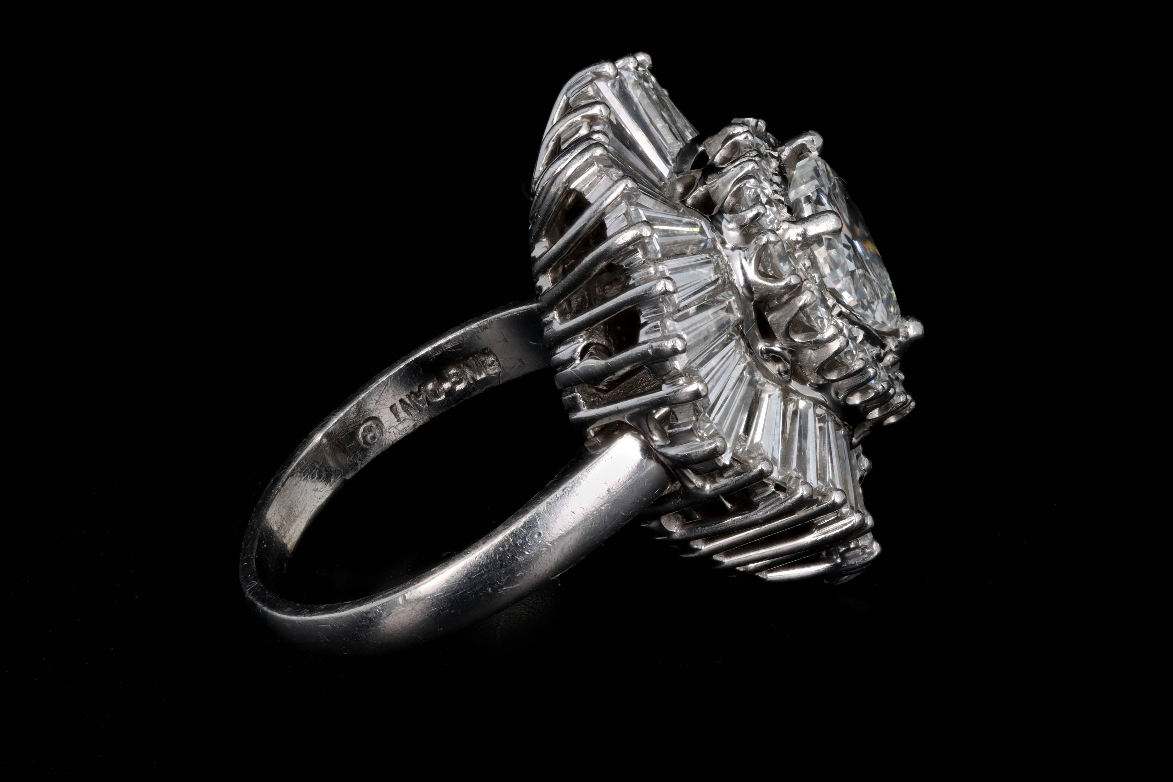 Platinum 1.5 Carat Heart Shape Diamond Ballerina Convertible Pendant Ring - Queen May