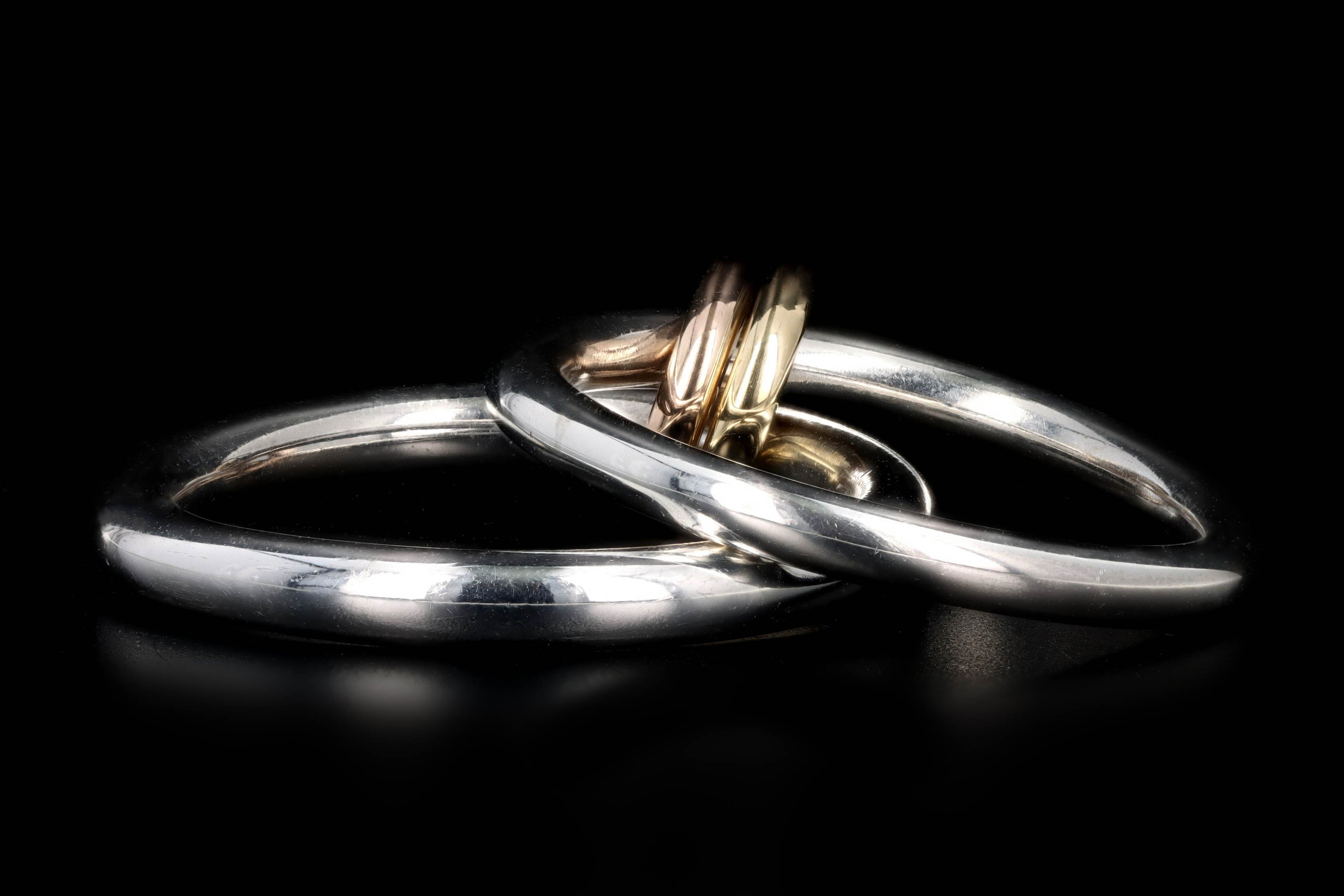 Spinelli Kilcollin Calliope Sterling Silver & 18K Gold Link Ring - Queen May