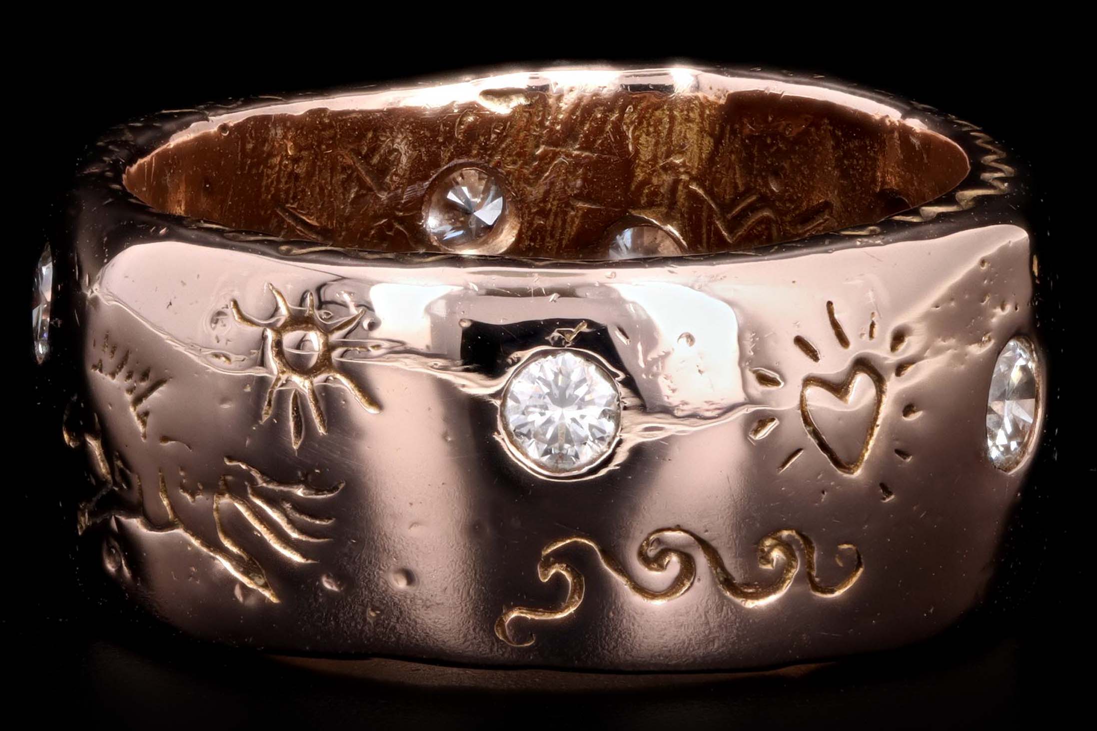 Jes MaHarry 14K Rose Gold Round Diamond ''Casey'' Ring - Queen May