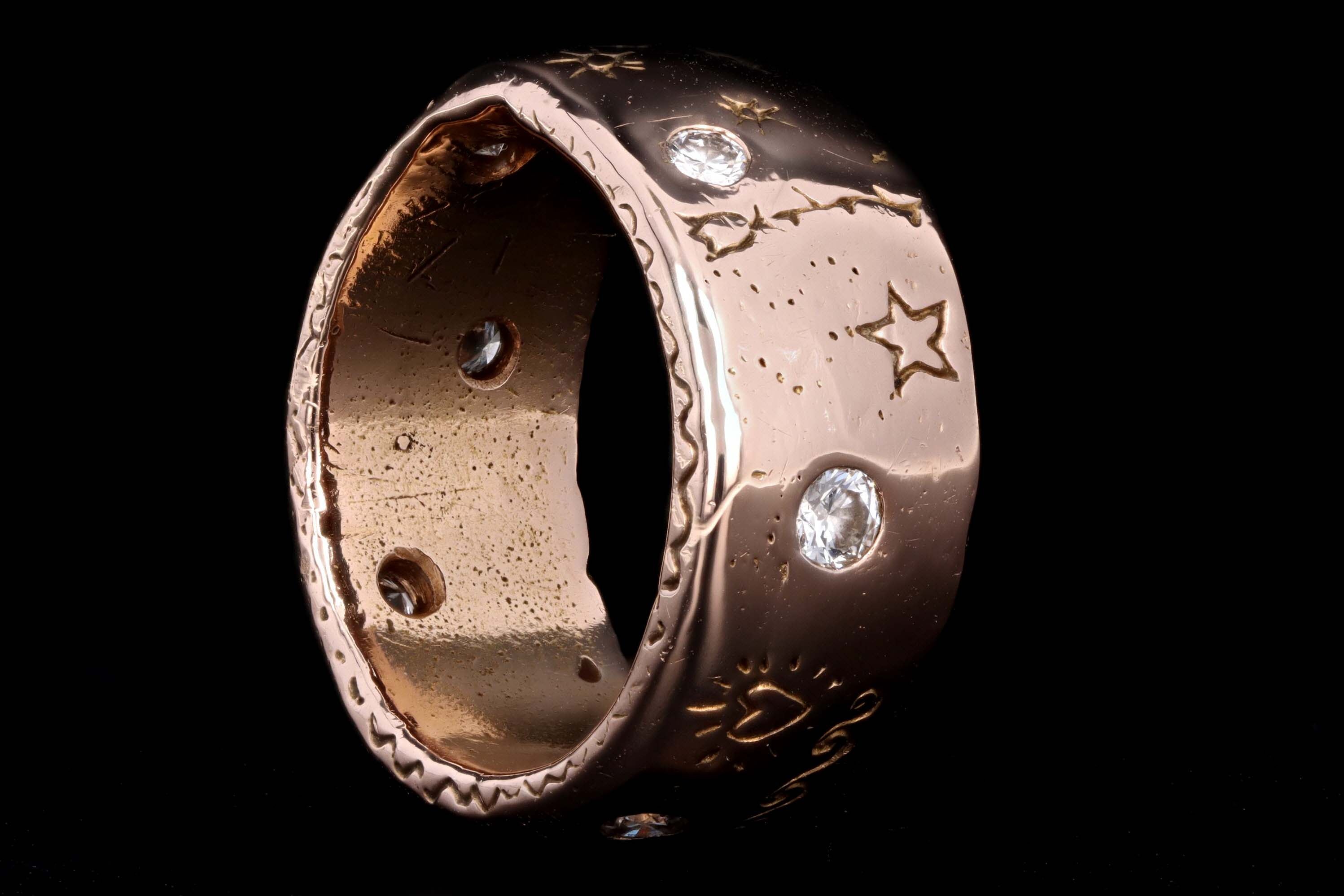 Jes MaHarry 14K Rose Gold Round Diamond ''Casey'' Ring - Queen May